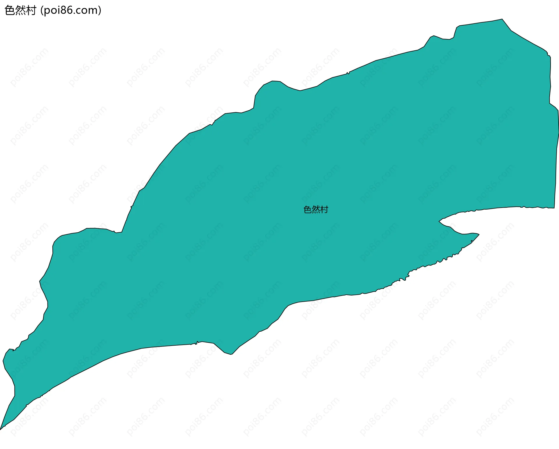色然村边界地图