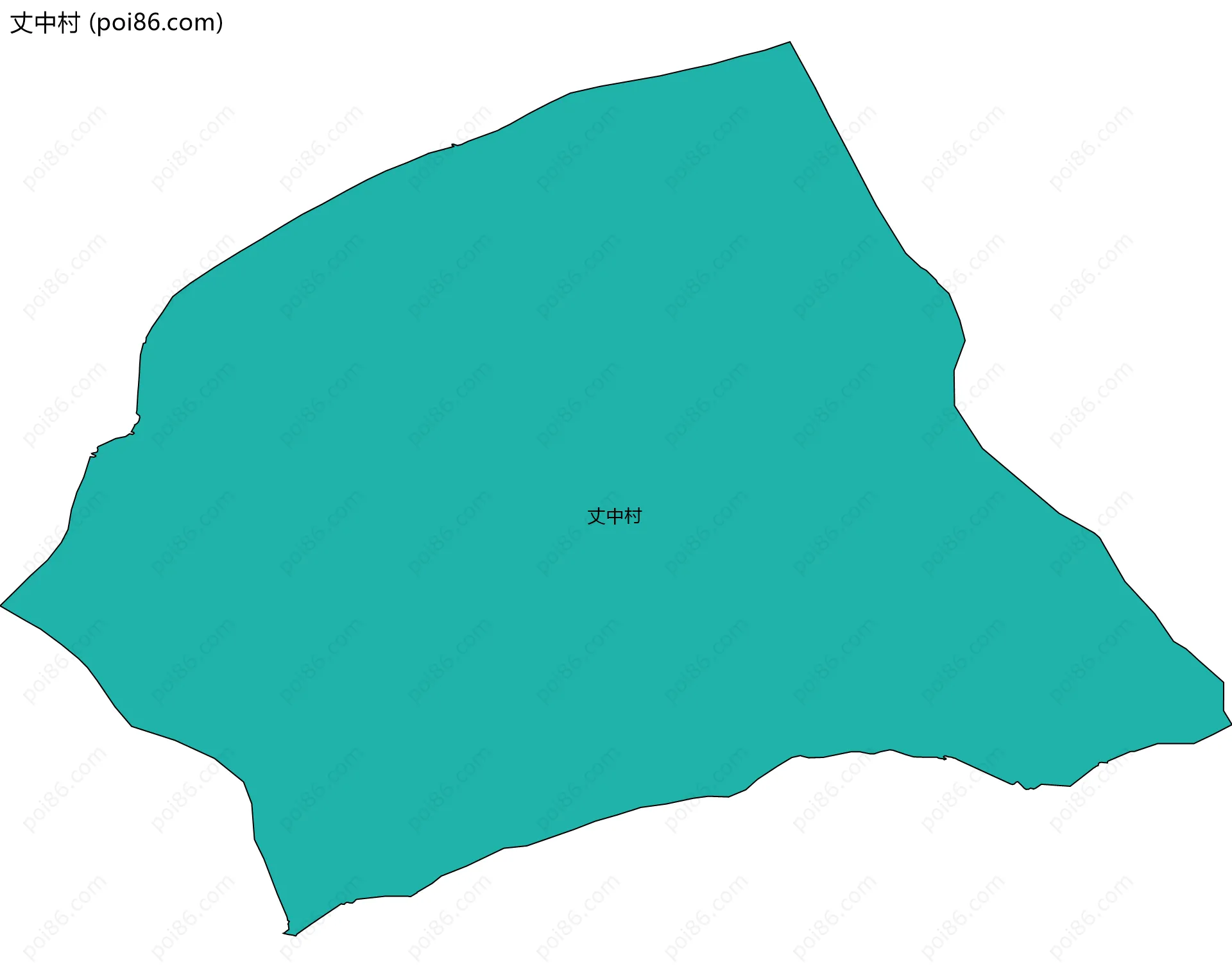 丈中村边界地图