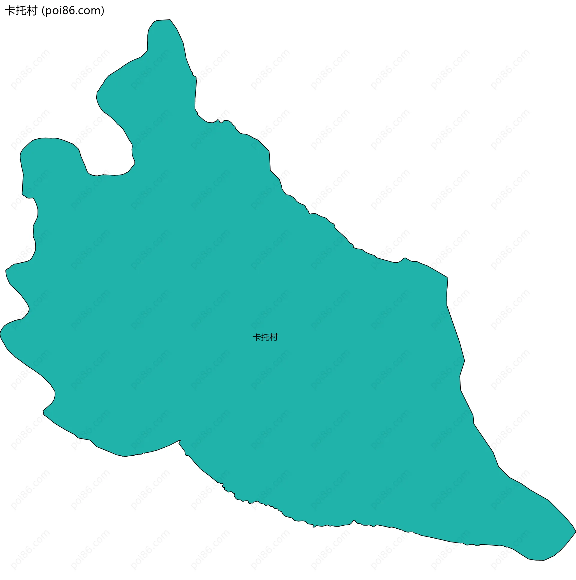 卡托村边界地图