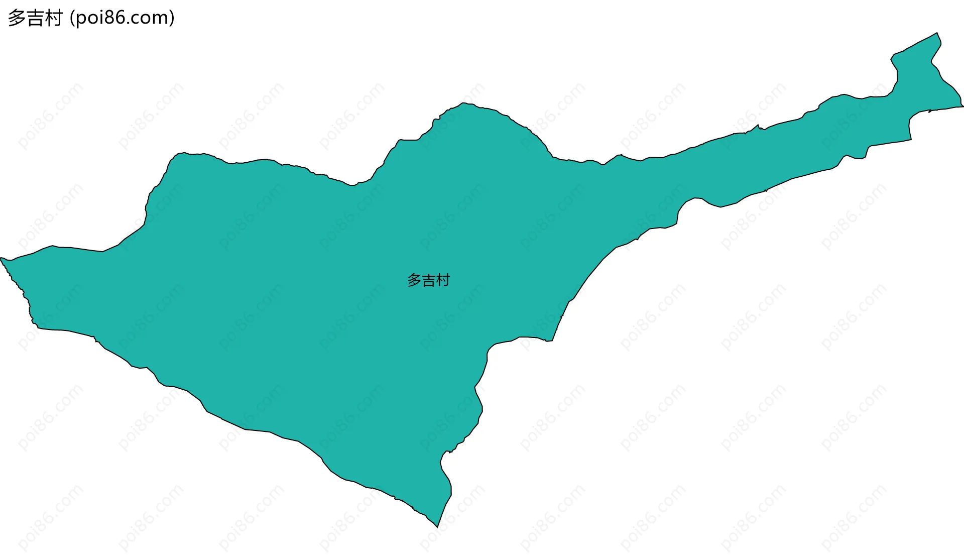 多吉村边界地图