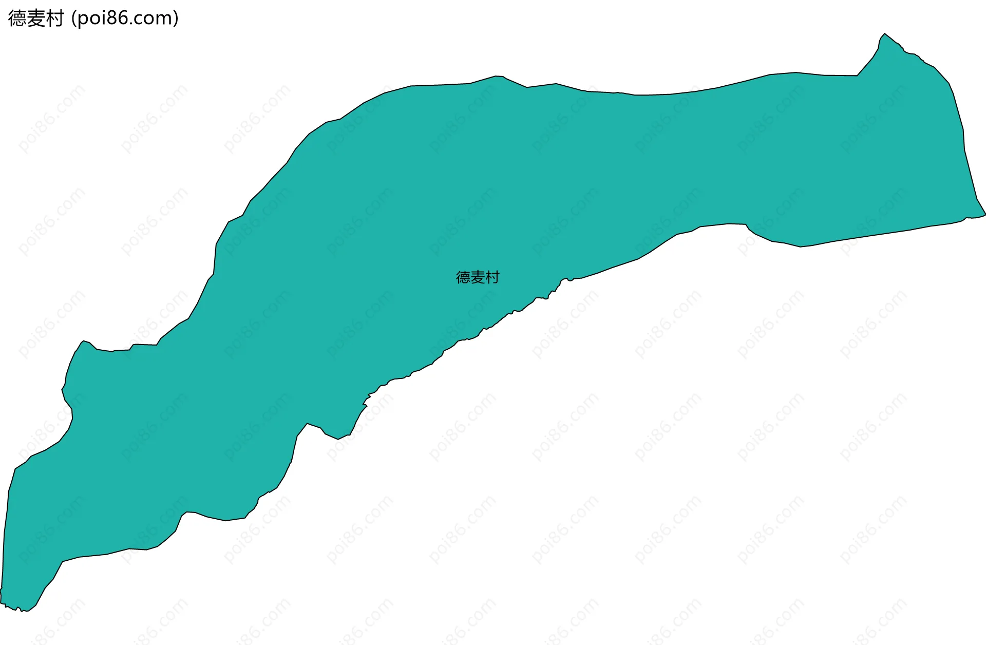 德麦村边界地图