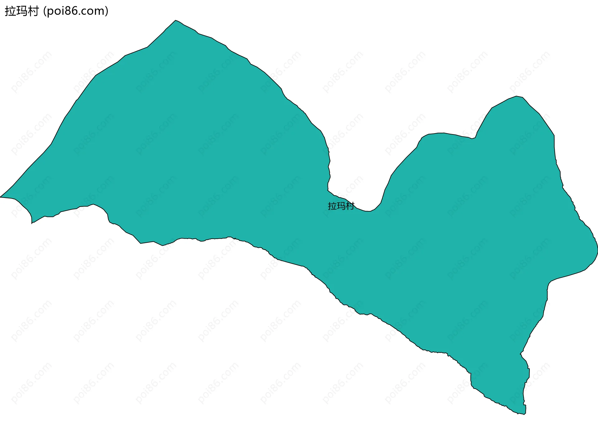 拉玛村边界地图