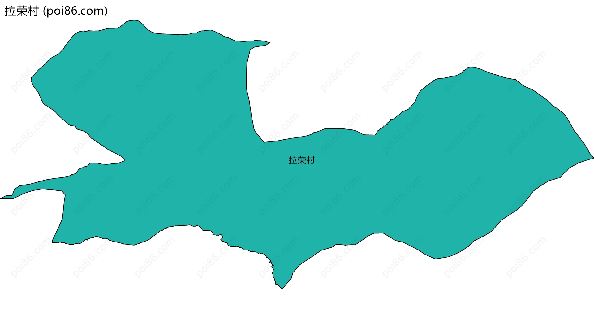 拉荣村边界地图