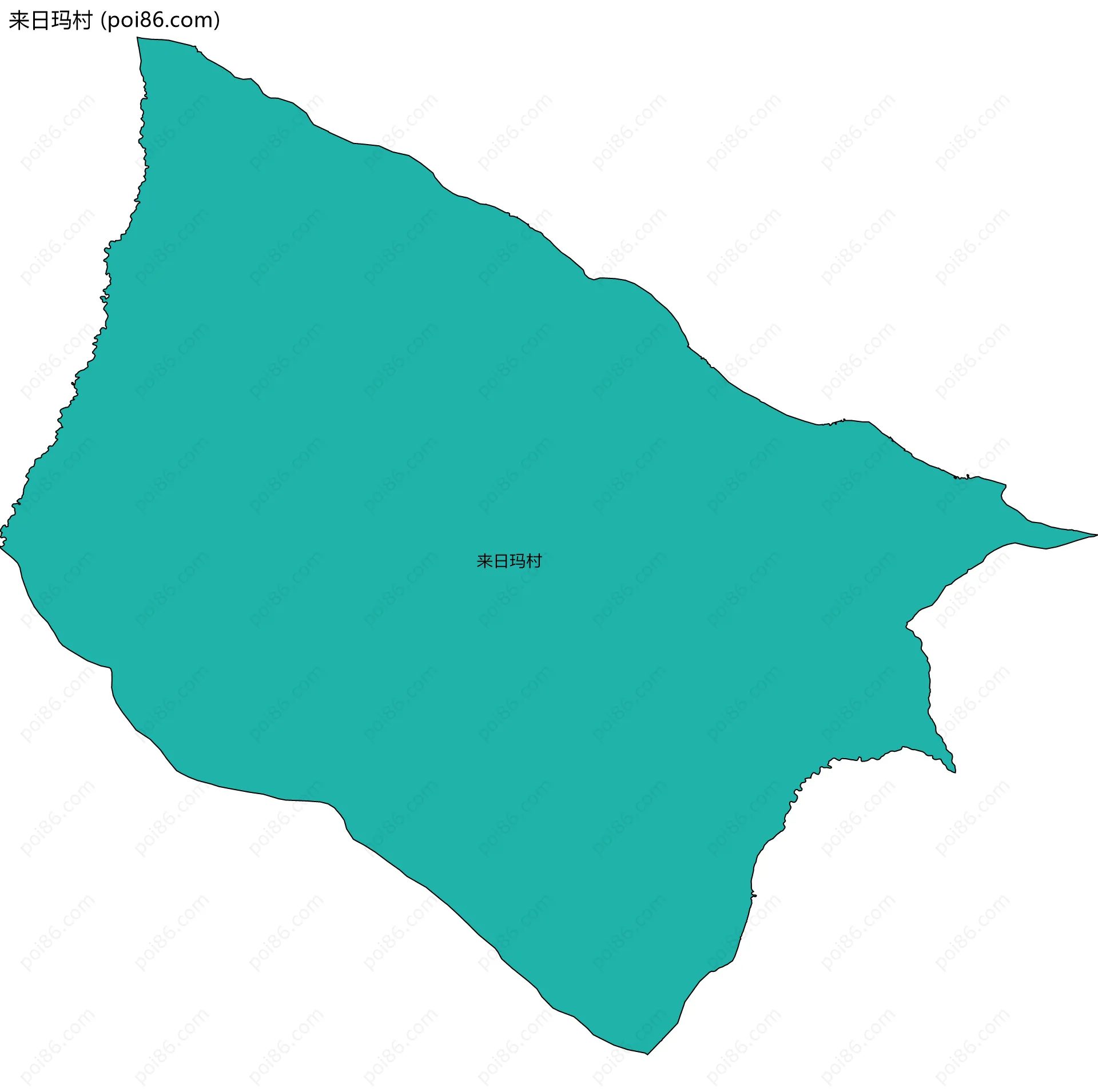 来日玛村边界地图