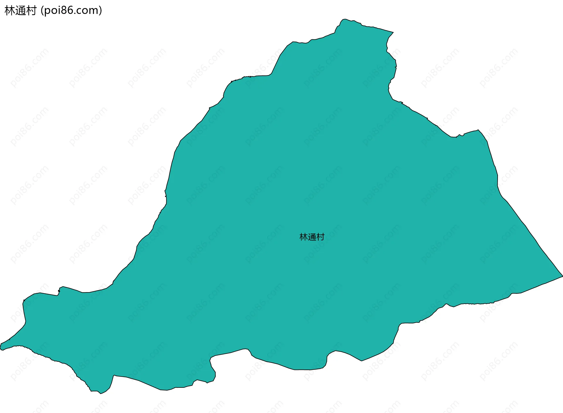林通村边界地图