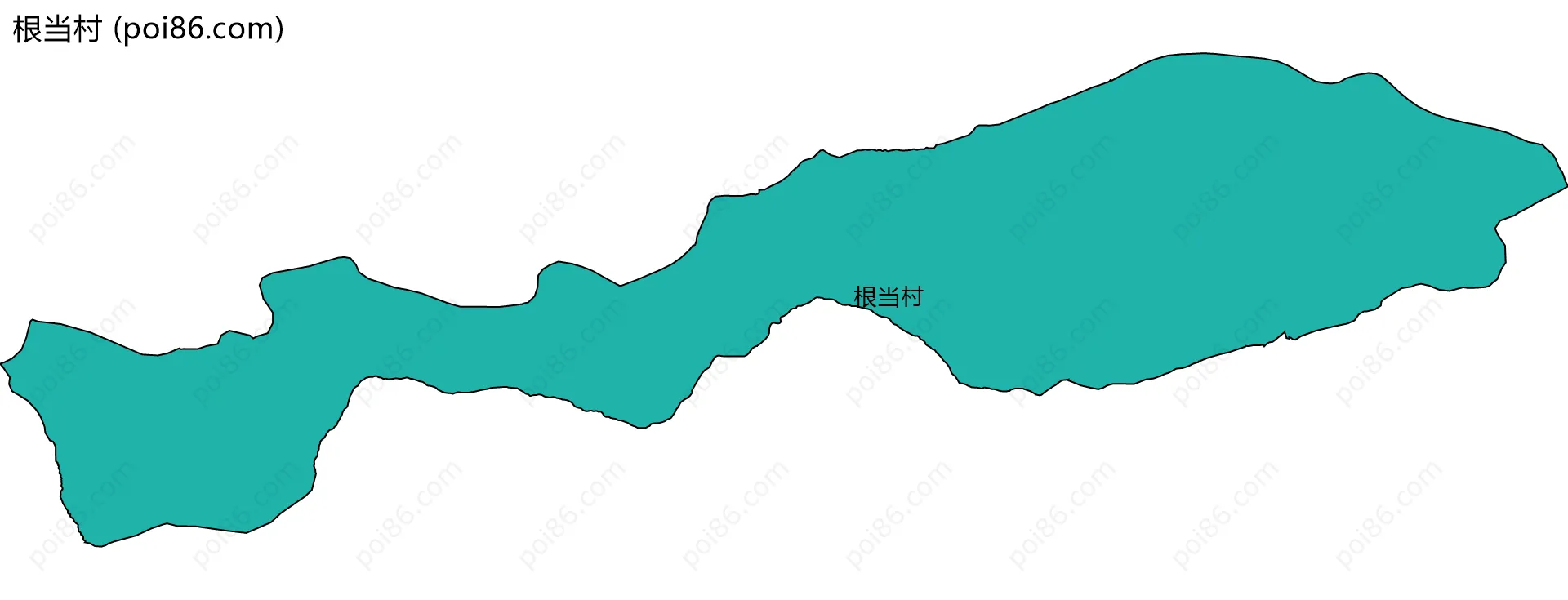 根当村边界地图