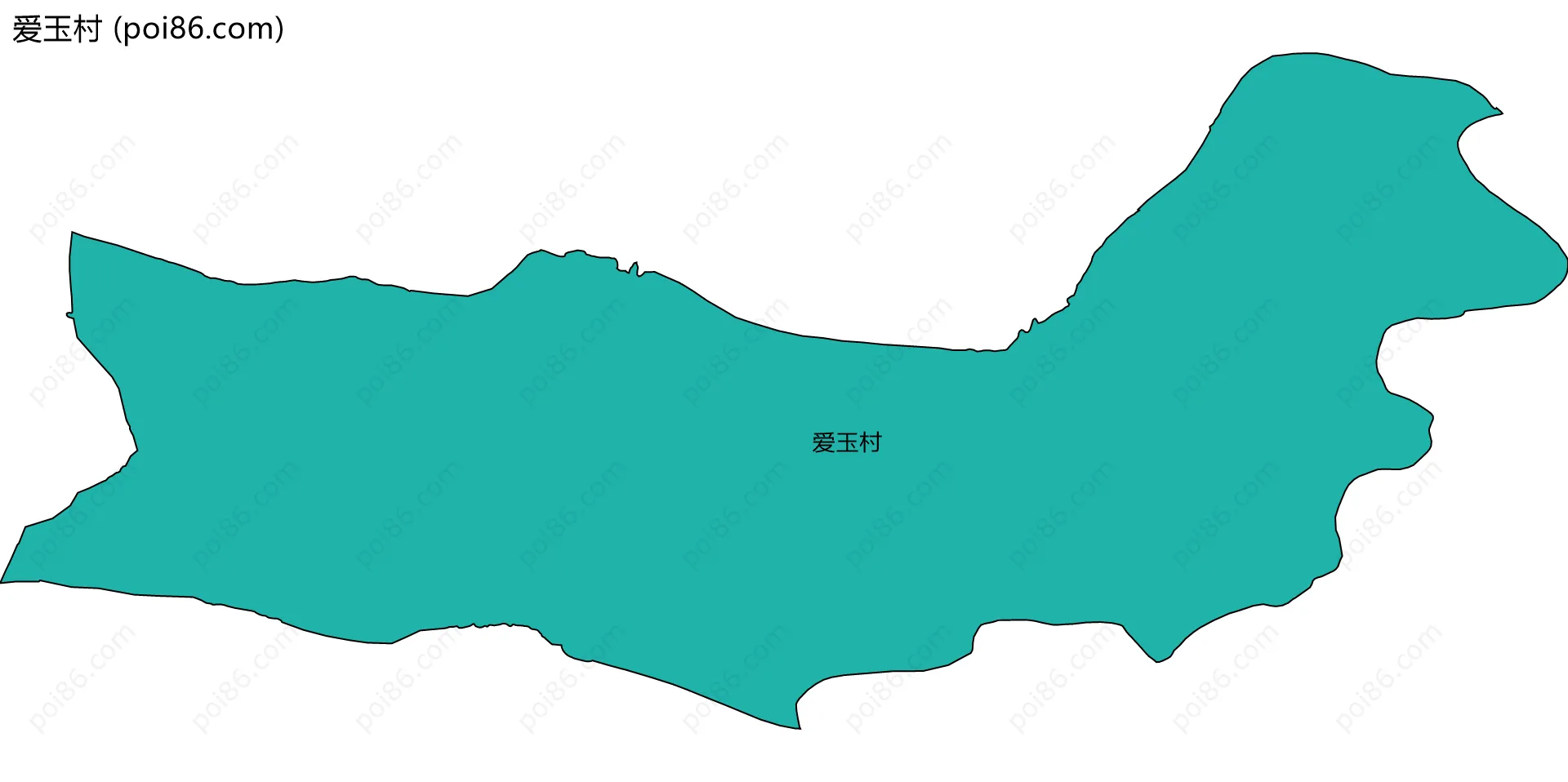 爱玉村边界地图