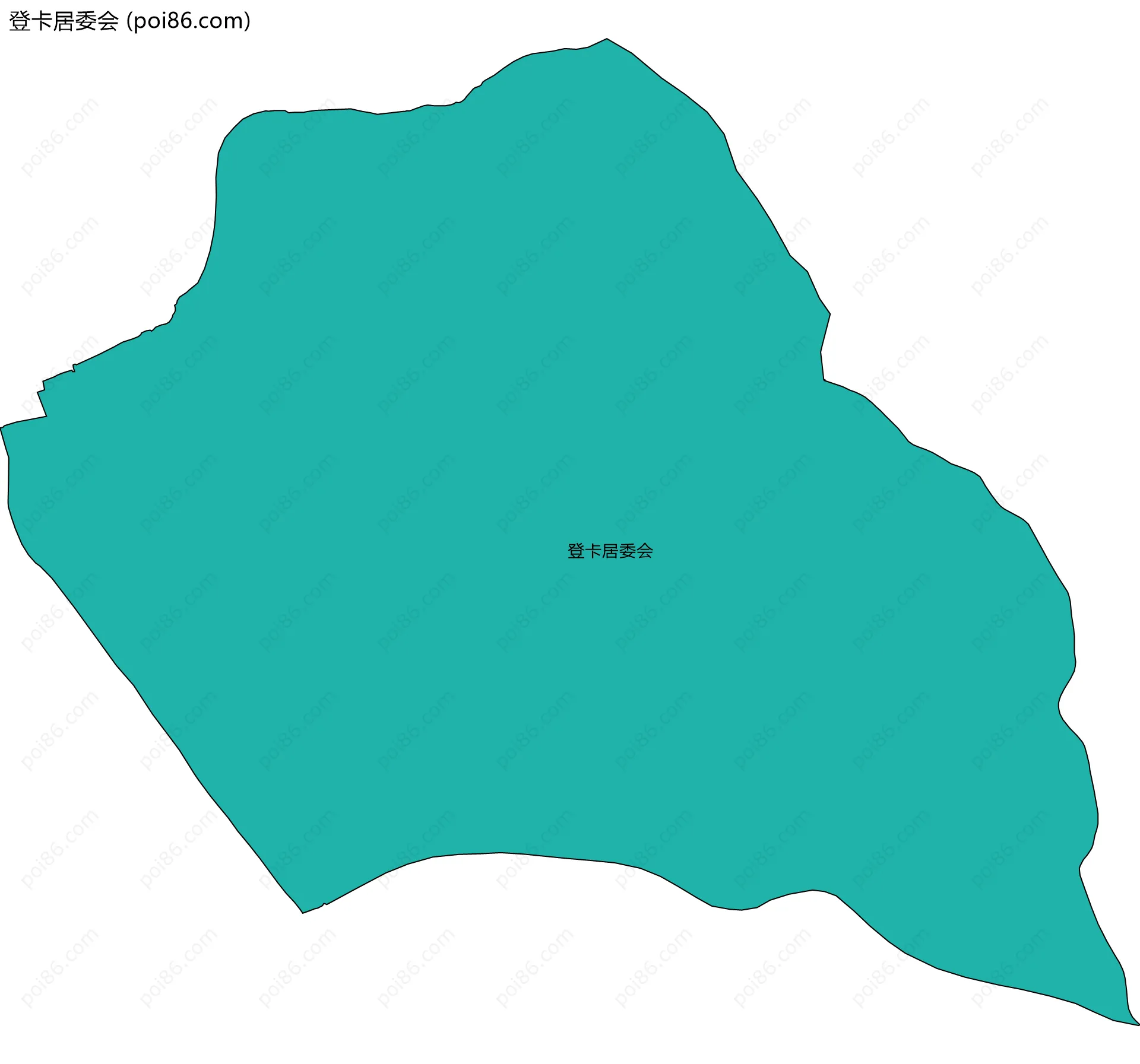 登卡居委会边界地图