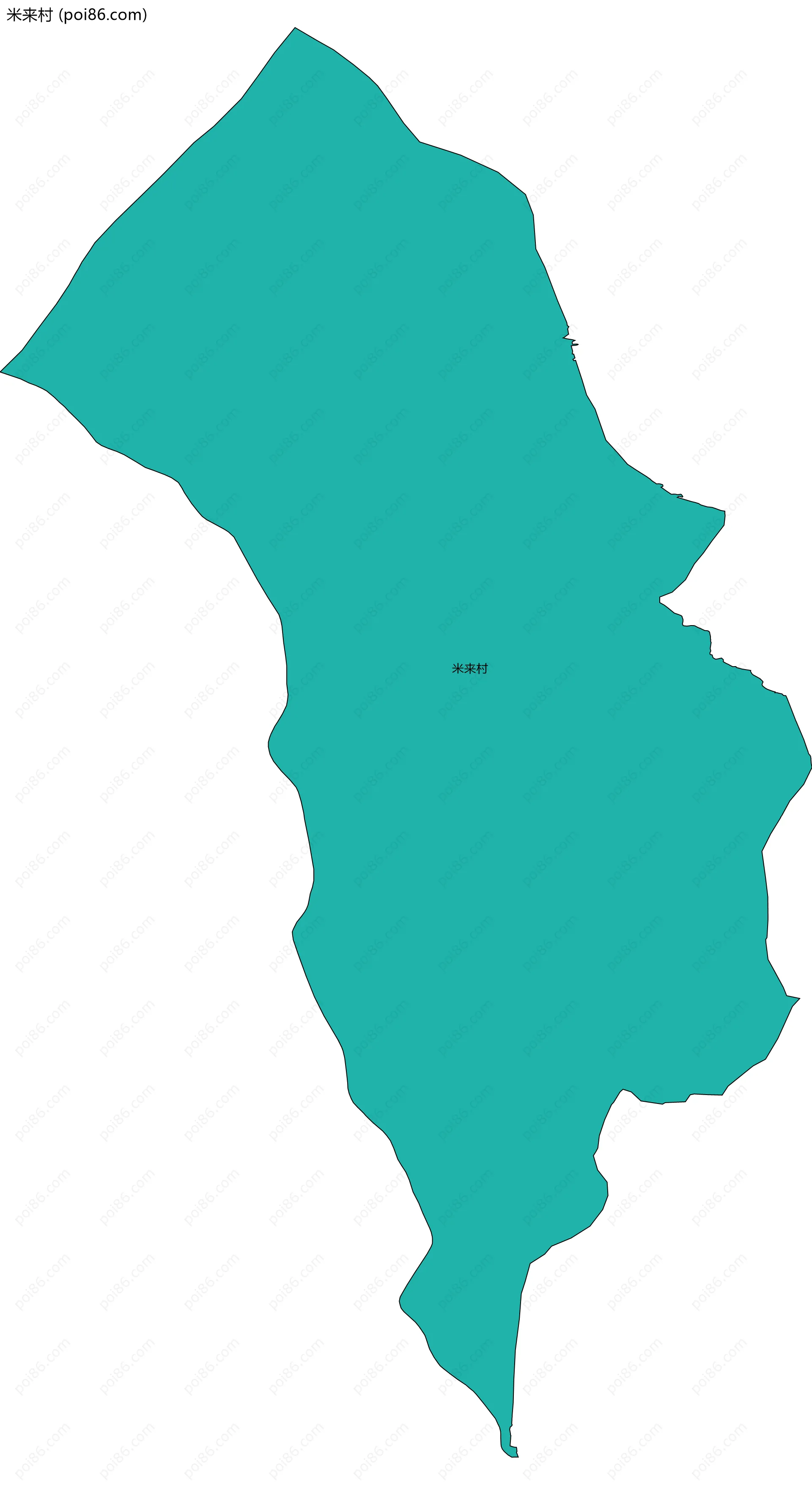 米来村边界地图