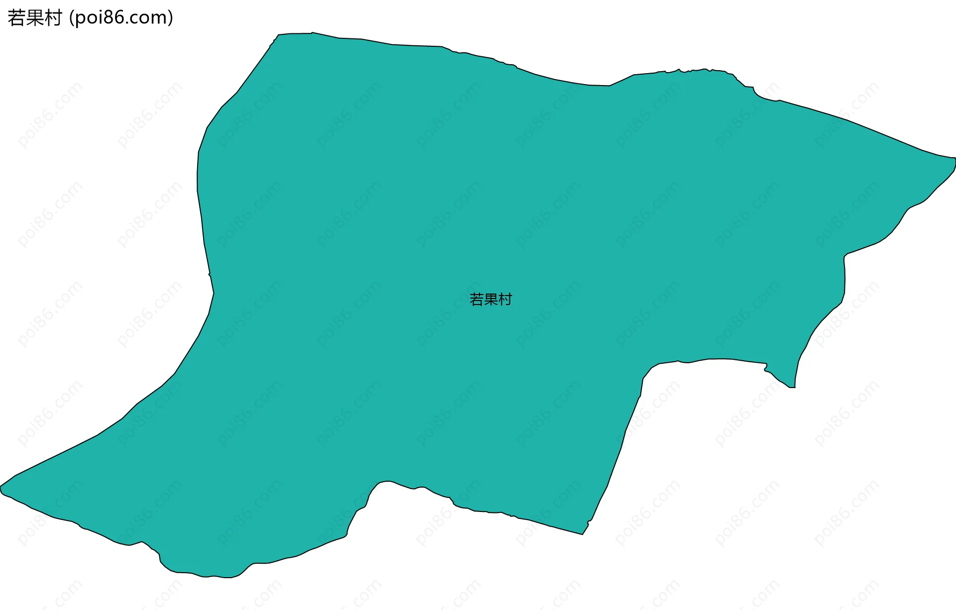 若果村边界地图