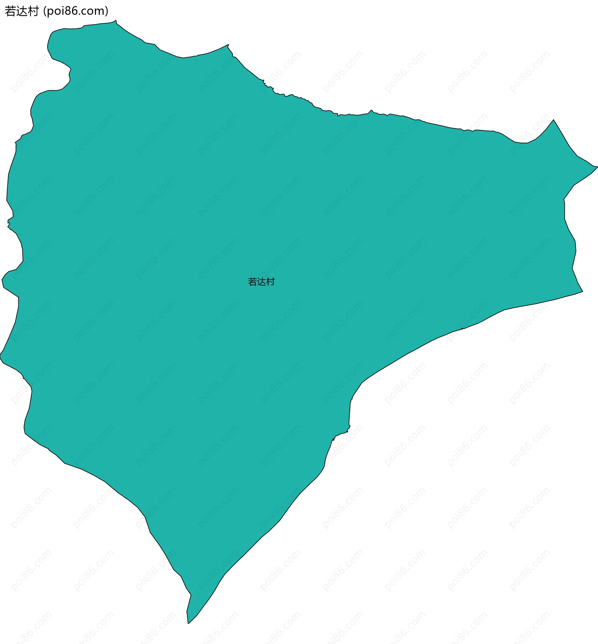 若达村边界地图