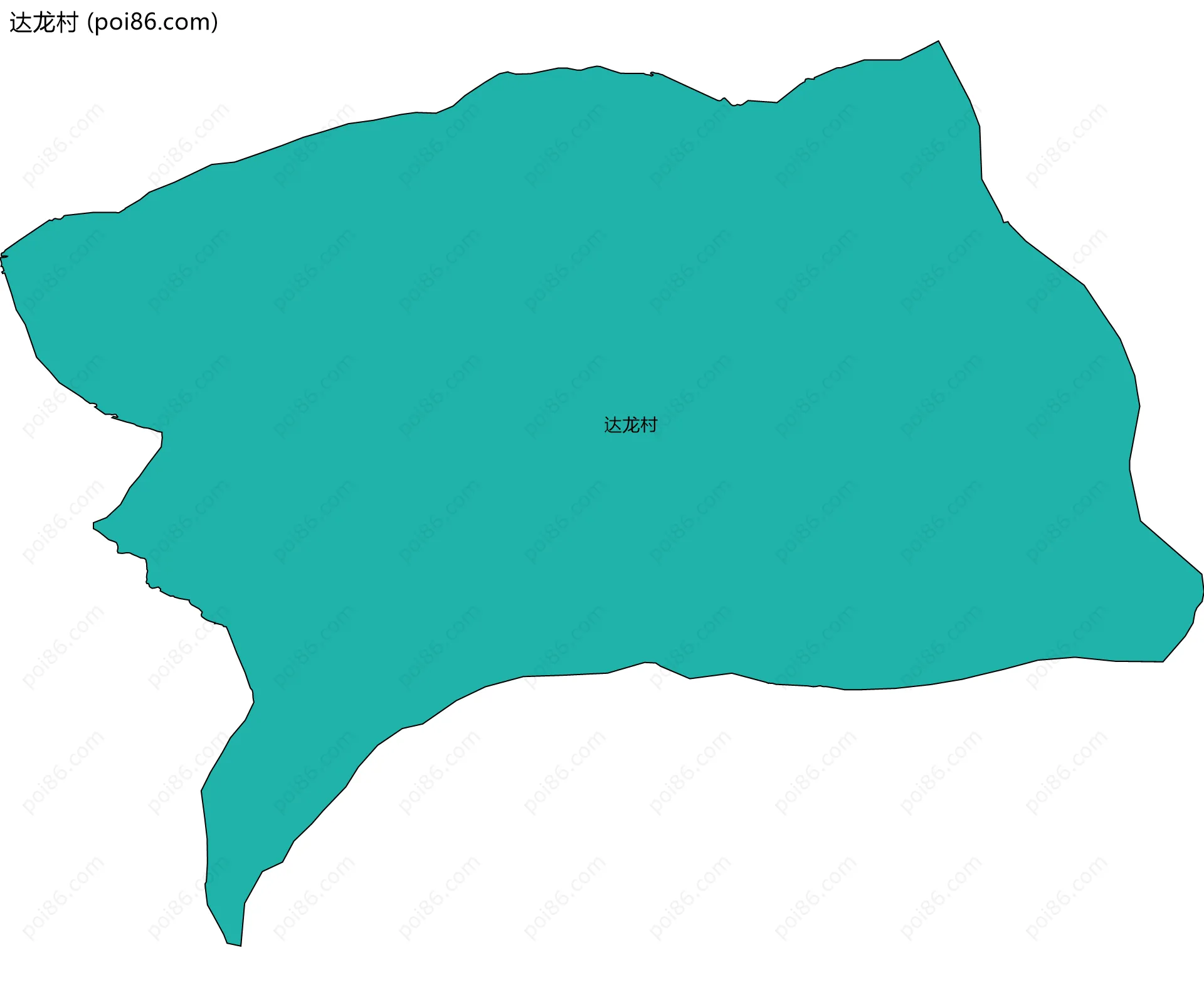 达龙村边界地图