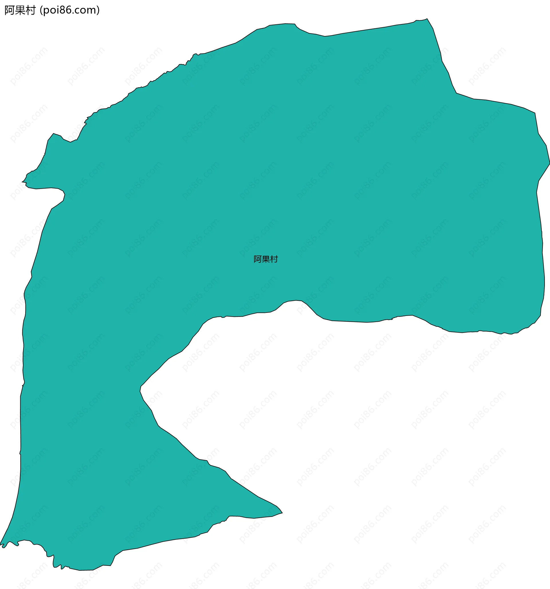 阿果村边界地图