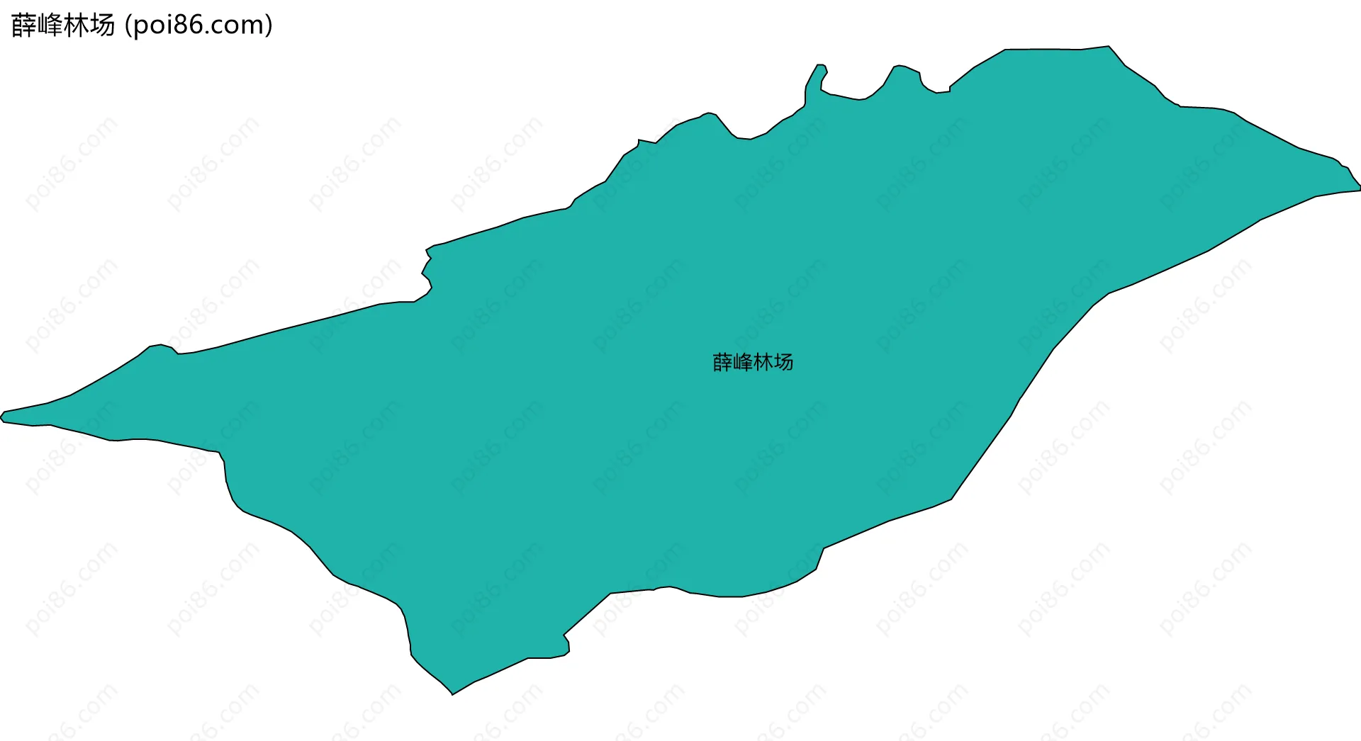 薛峰林场边界地图