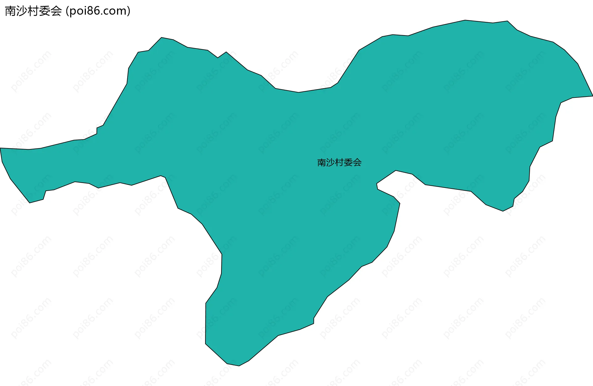 南沙村委会边界地图