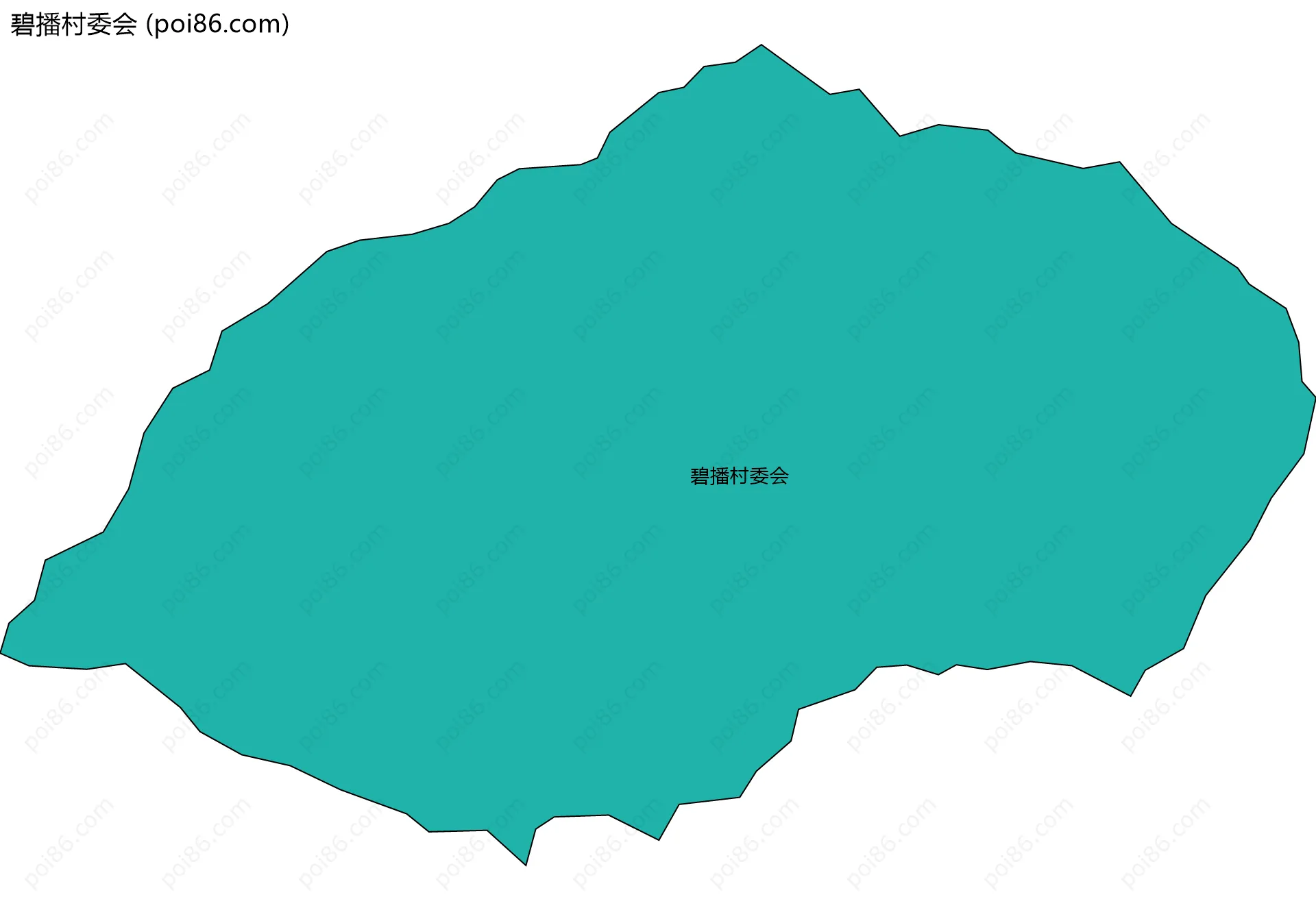 碧播村委会边界地图