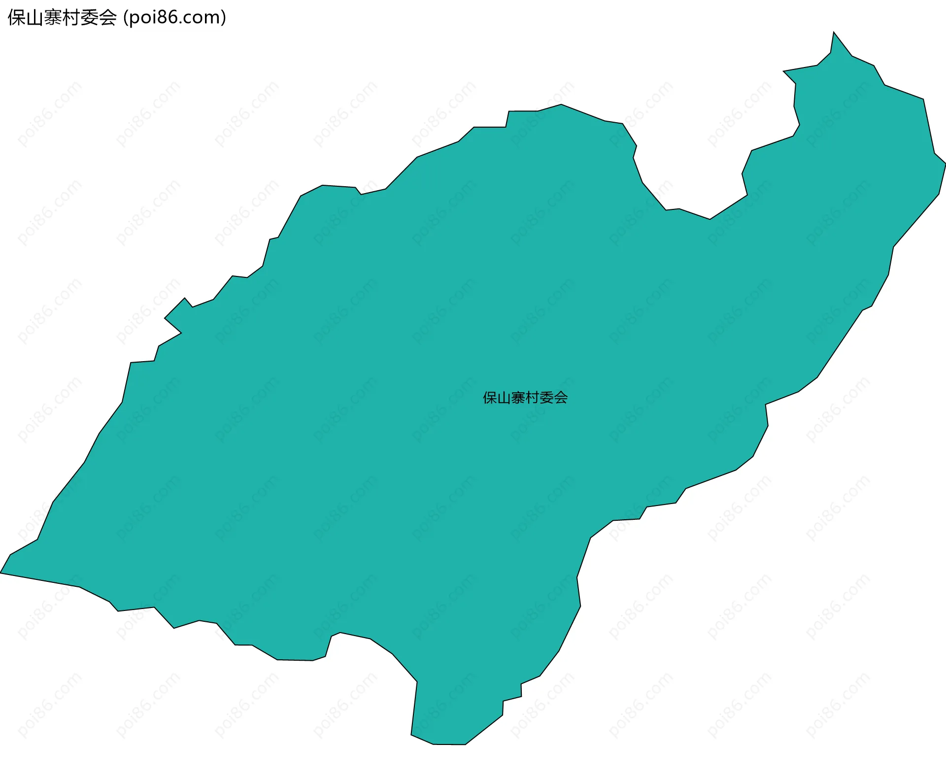 保山寨村委会边界地图