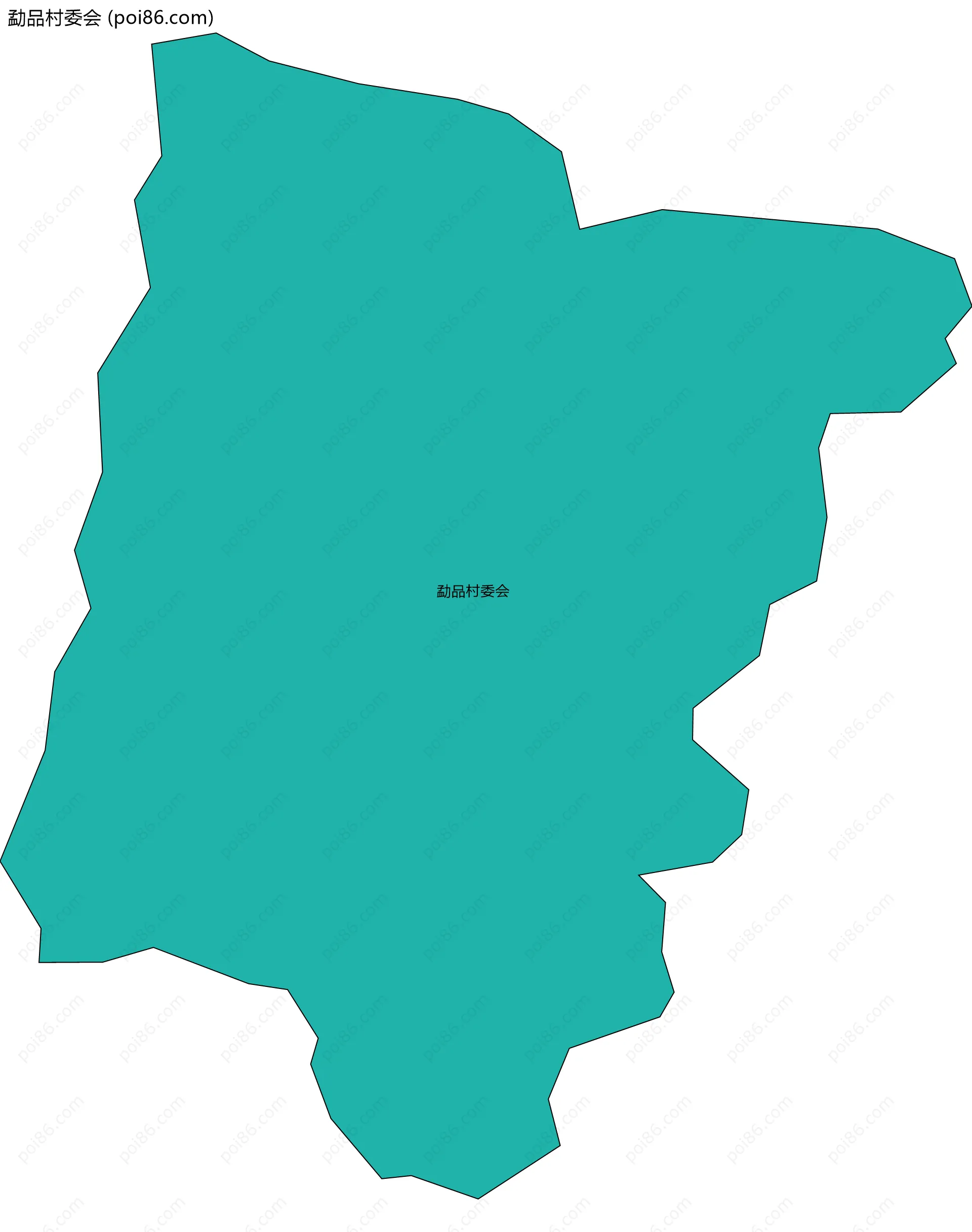 勐品村委会边界地图