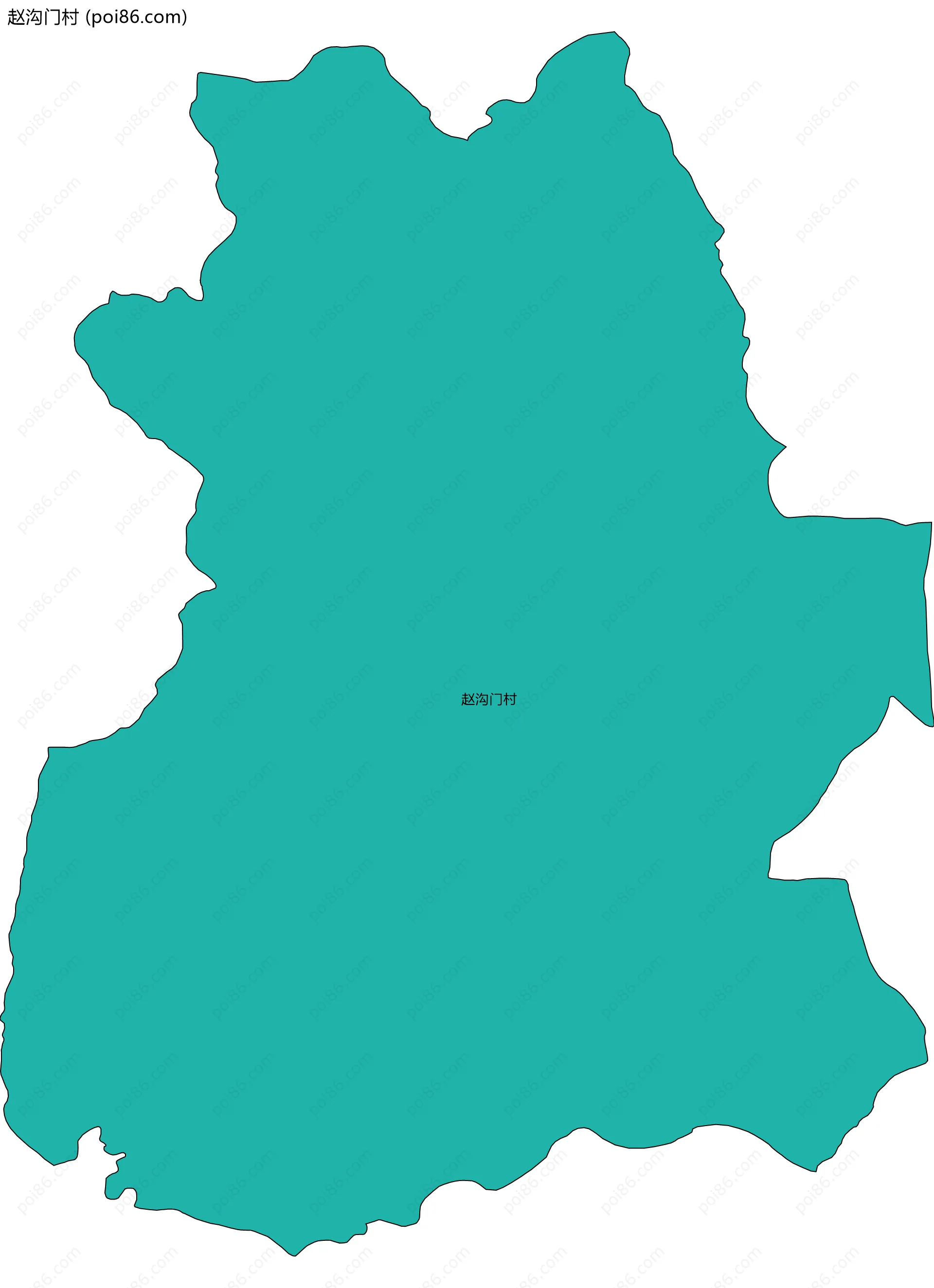 赵沟门村边界地图