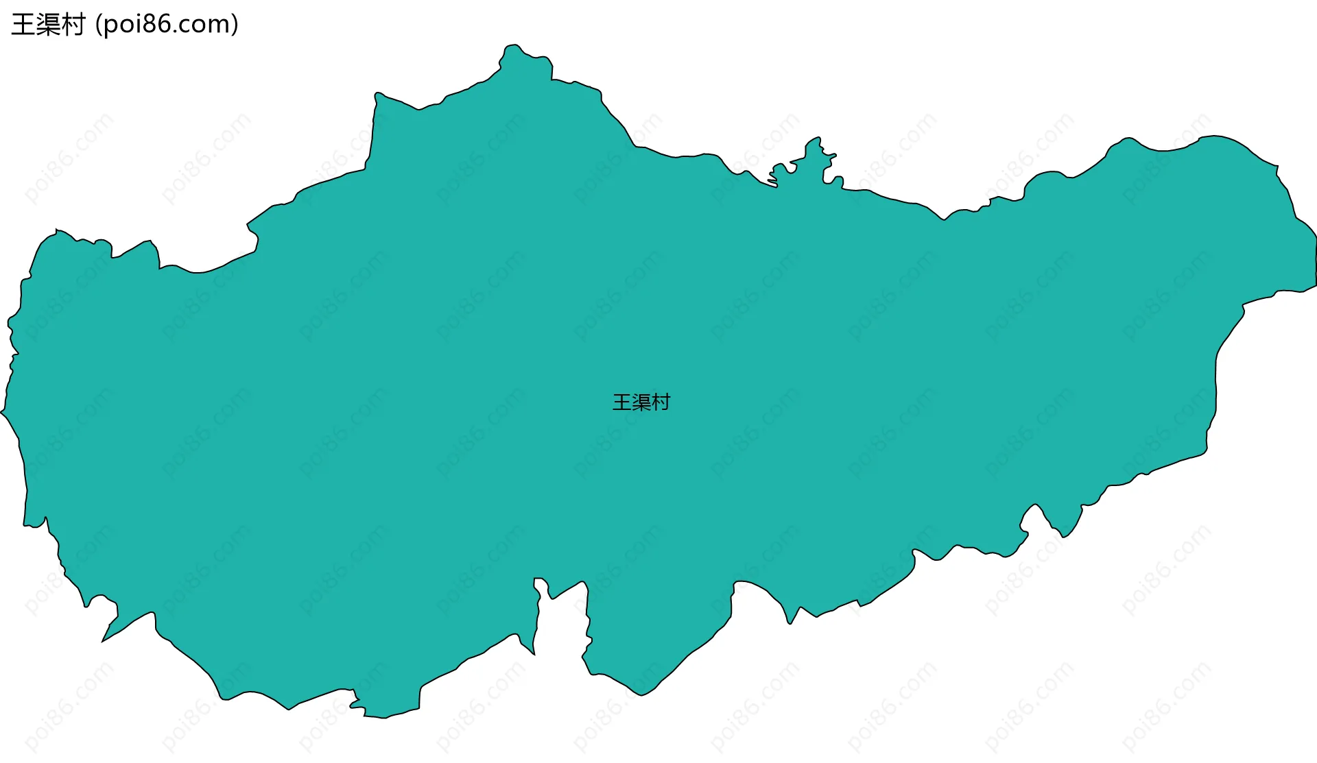 王渠村边界地图
