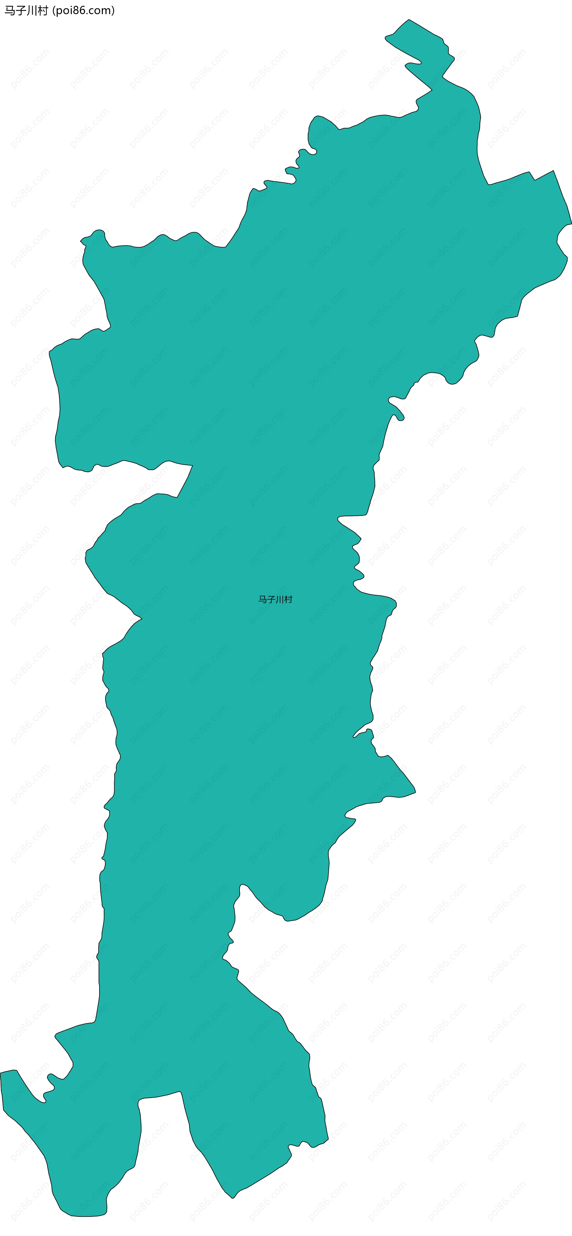 马子川村边界地图