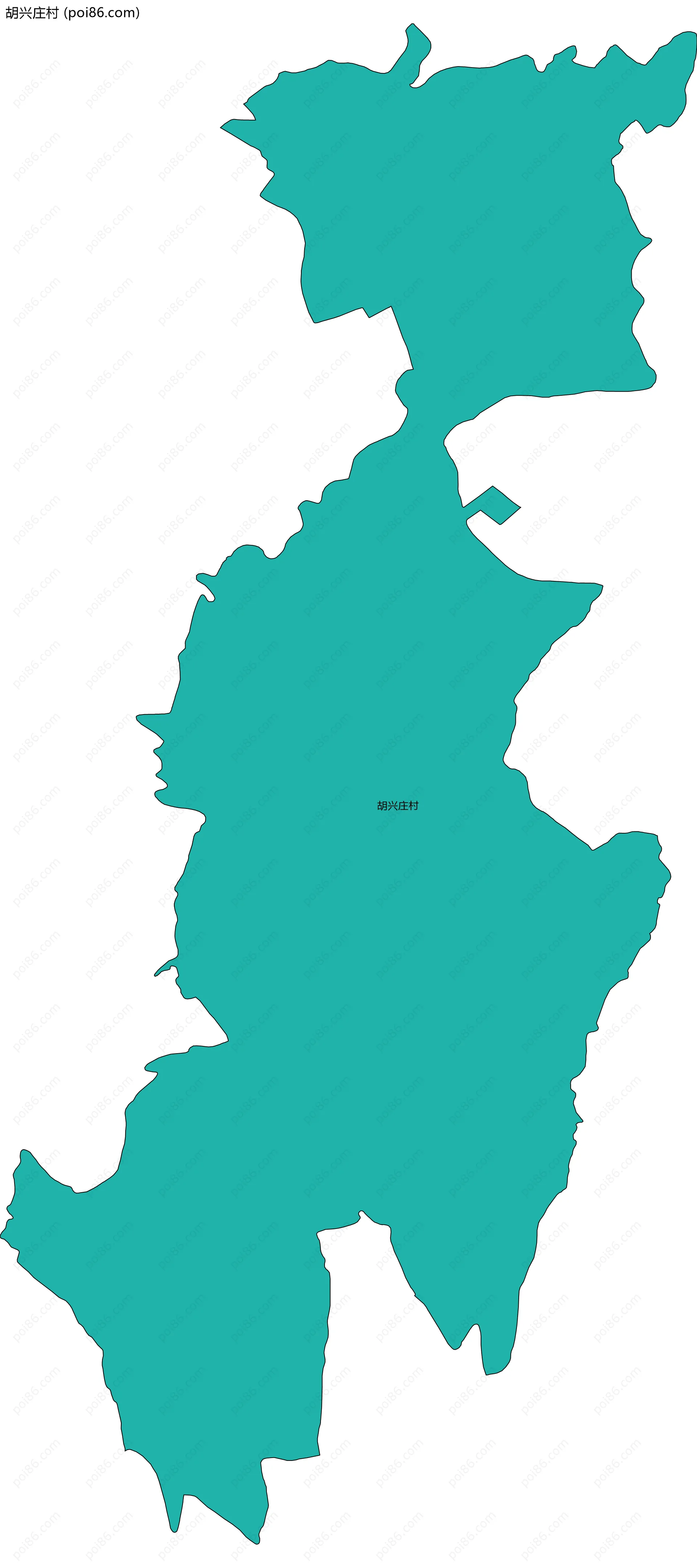 胡兴庄村边界地图