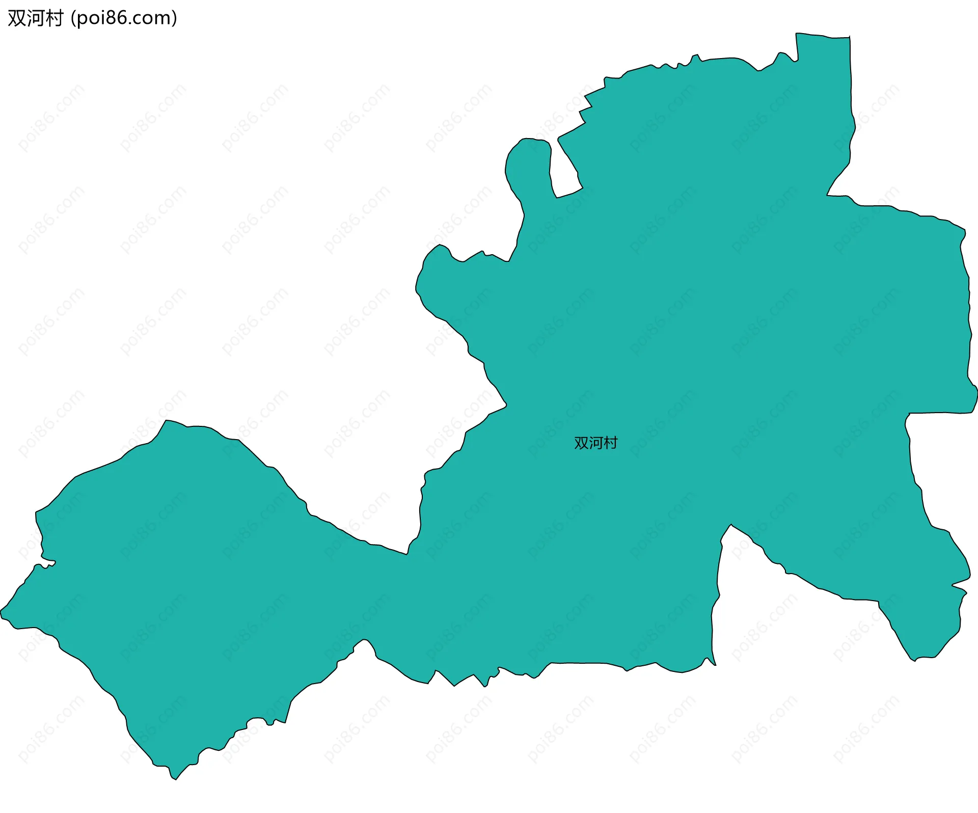 双河村边界地图
