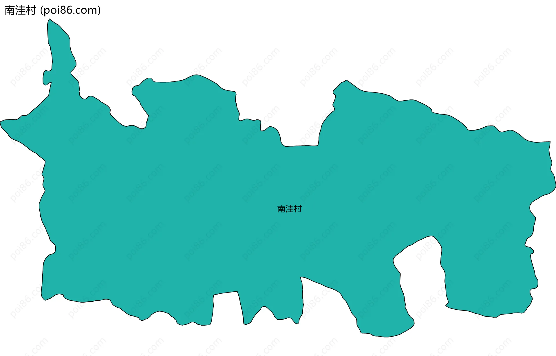 南洼村边界地图