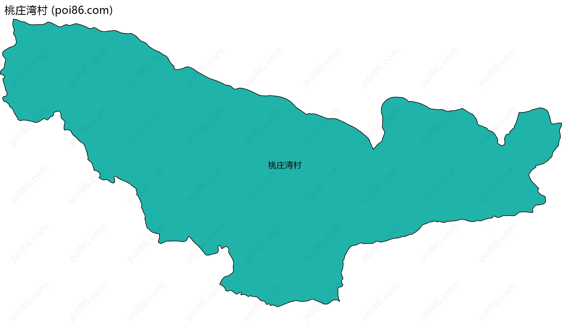 桃庄湾村边界地图