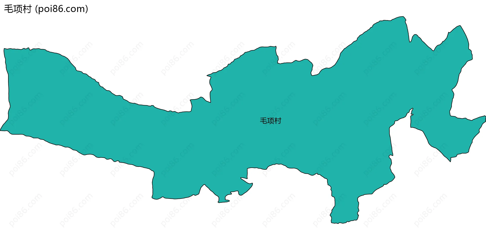 毛项村边界地图