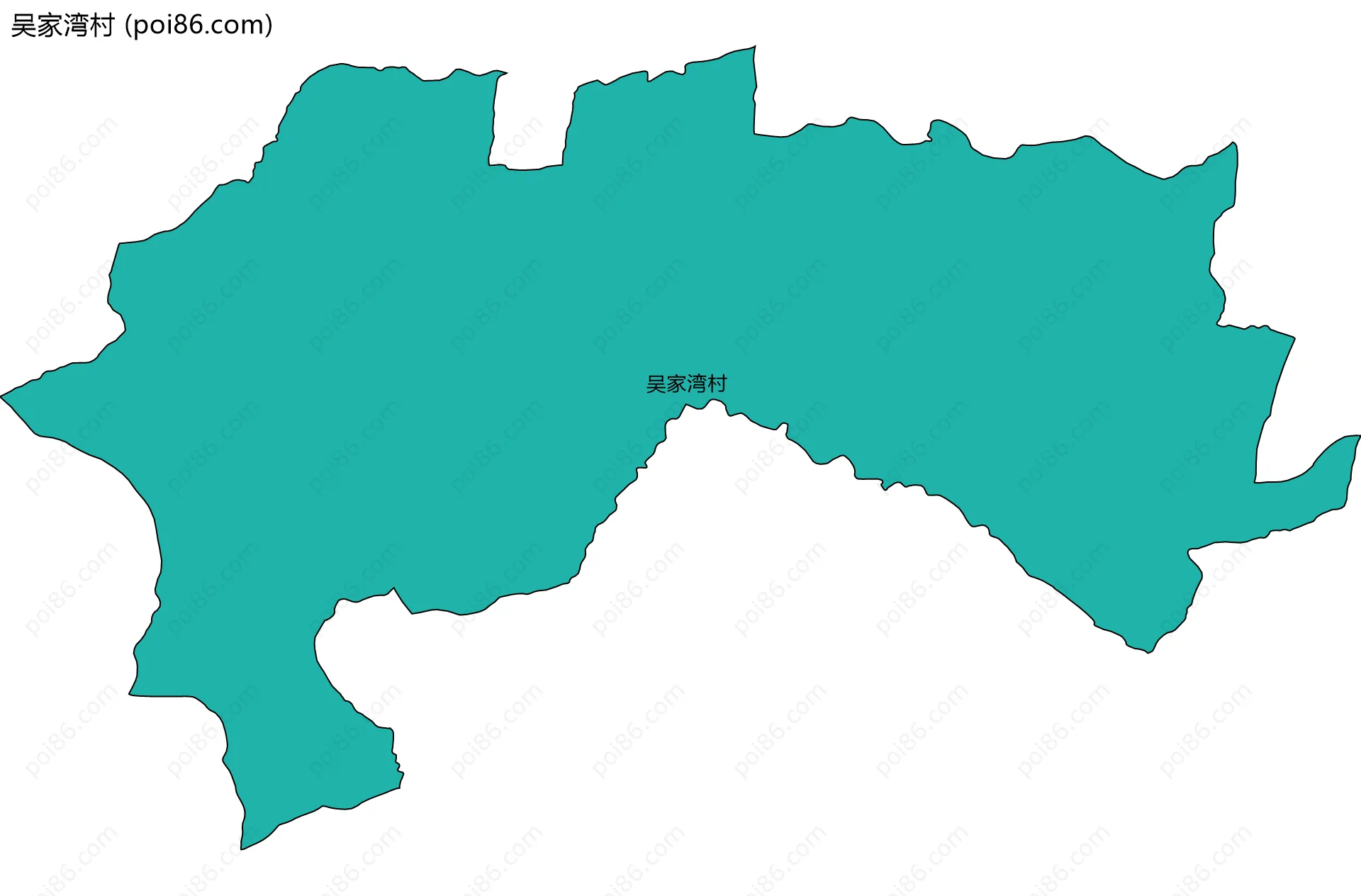 吴家湾村边界地图