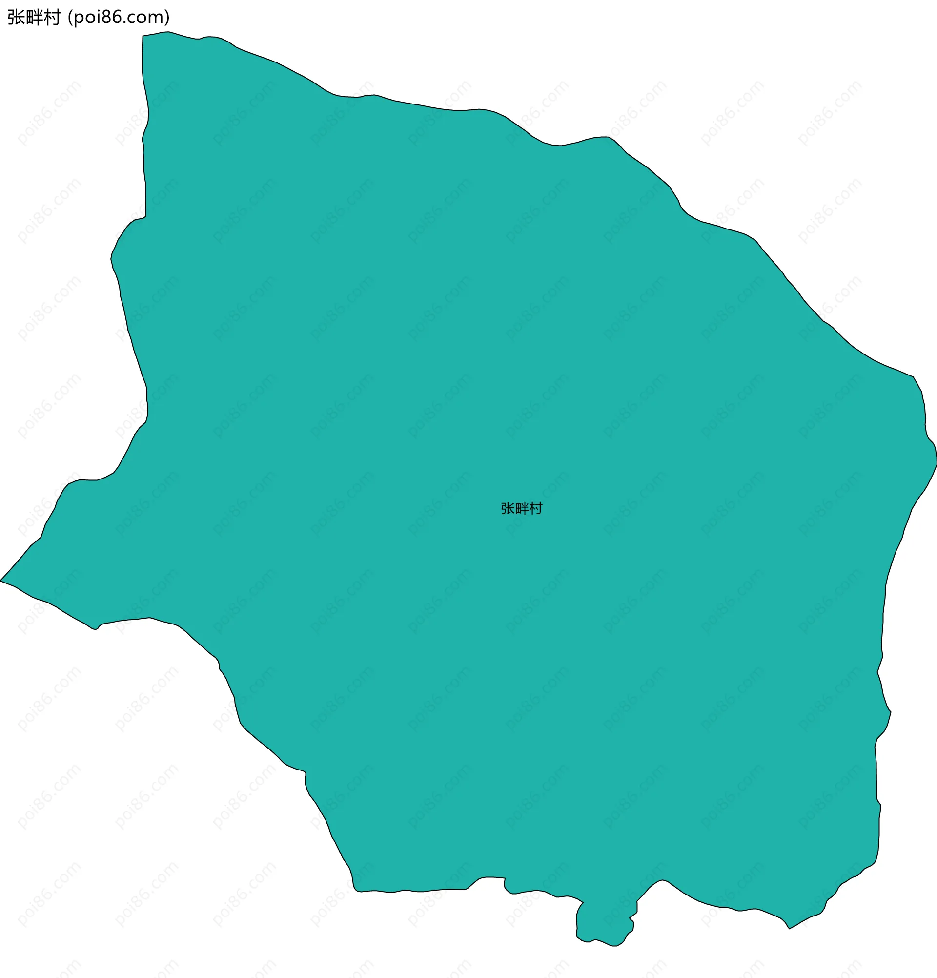 张畔村边界地图