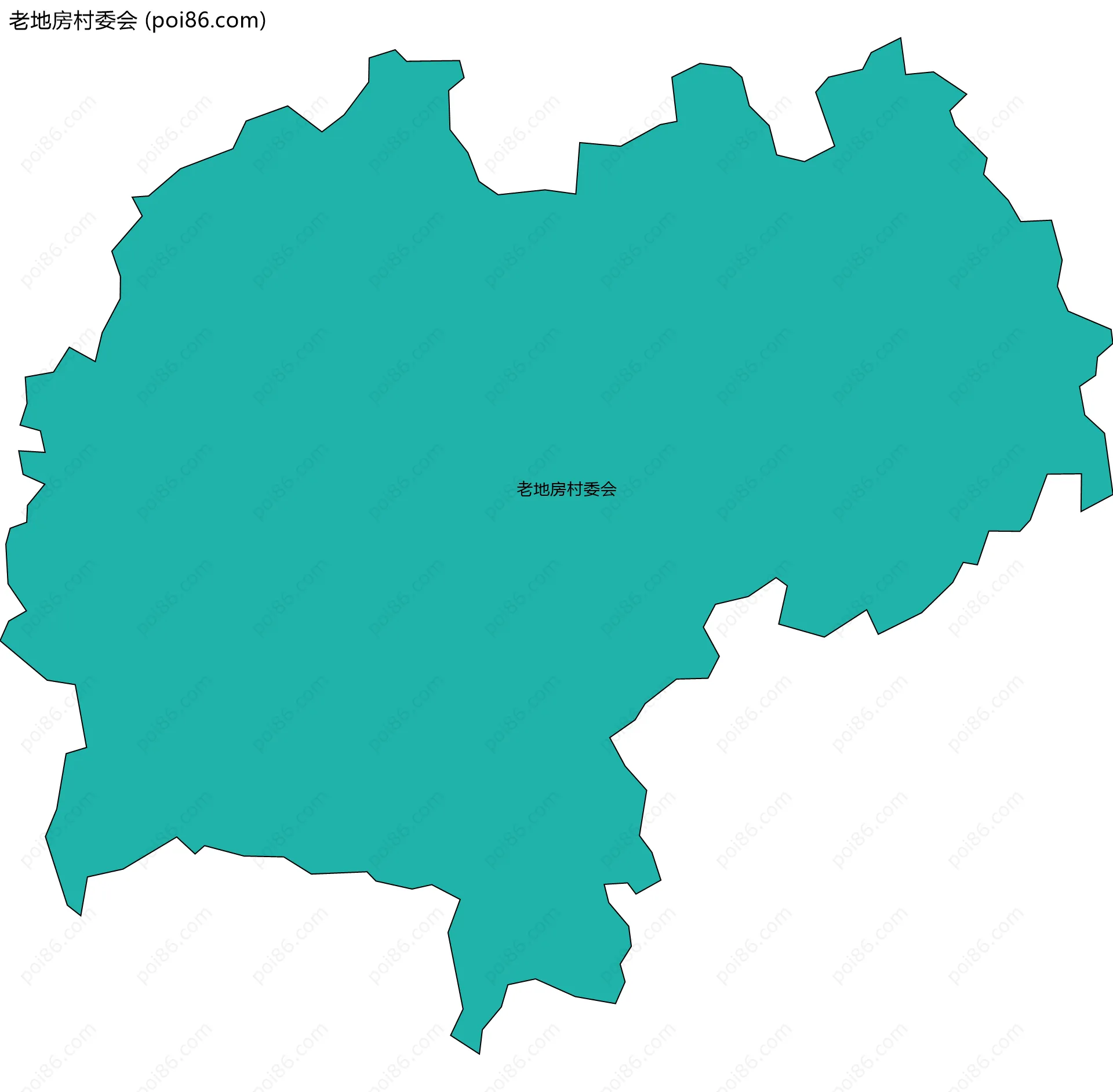 老地房村委会边界地图