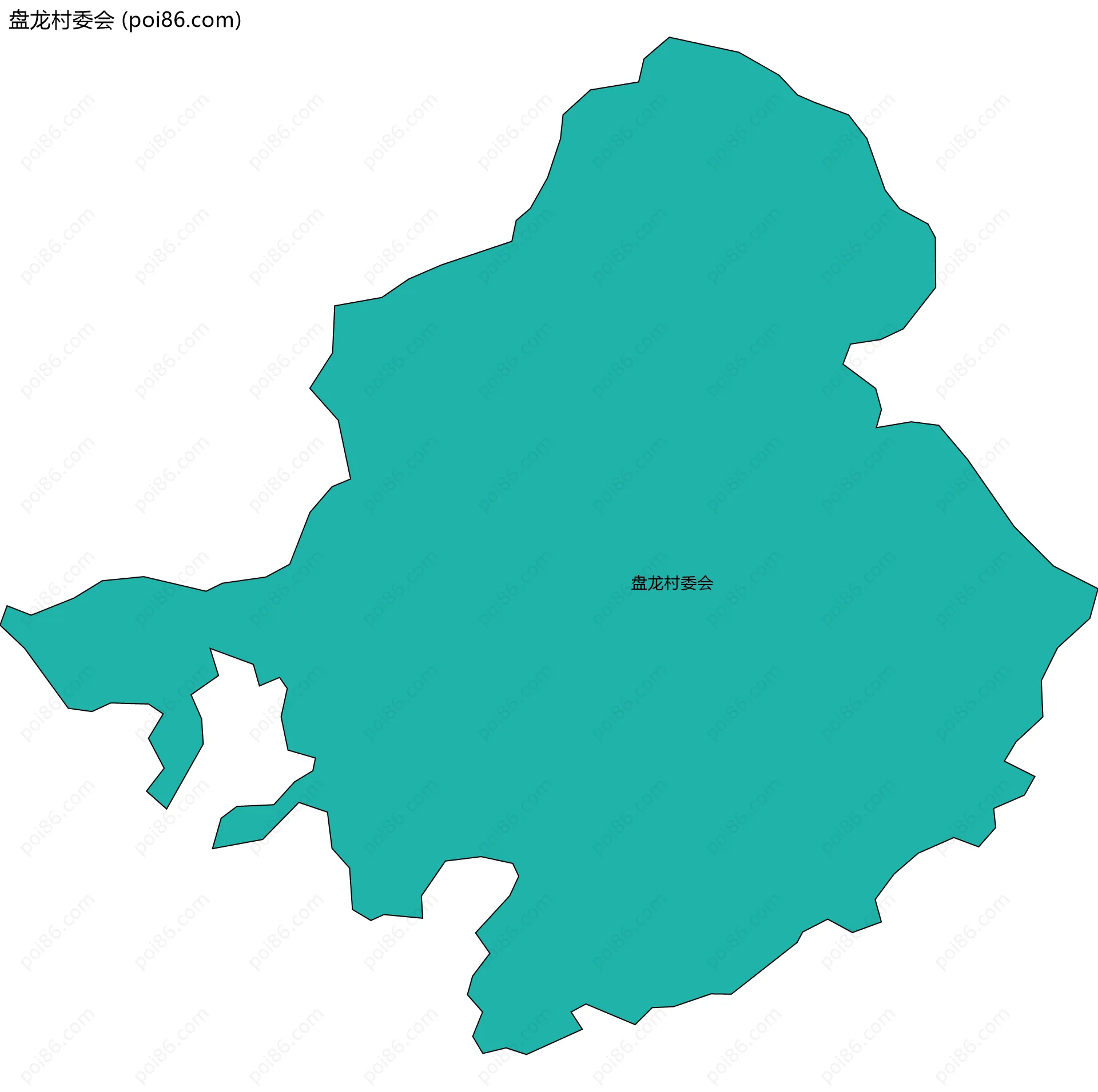 盘龙村委会边界地图