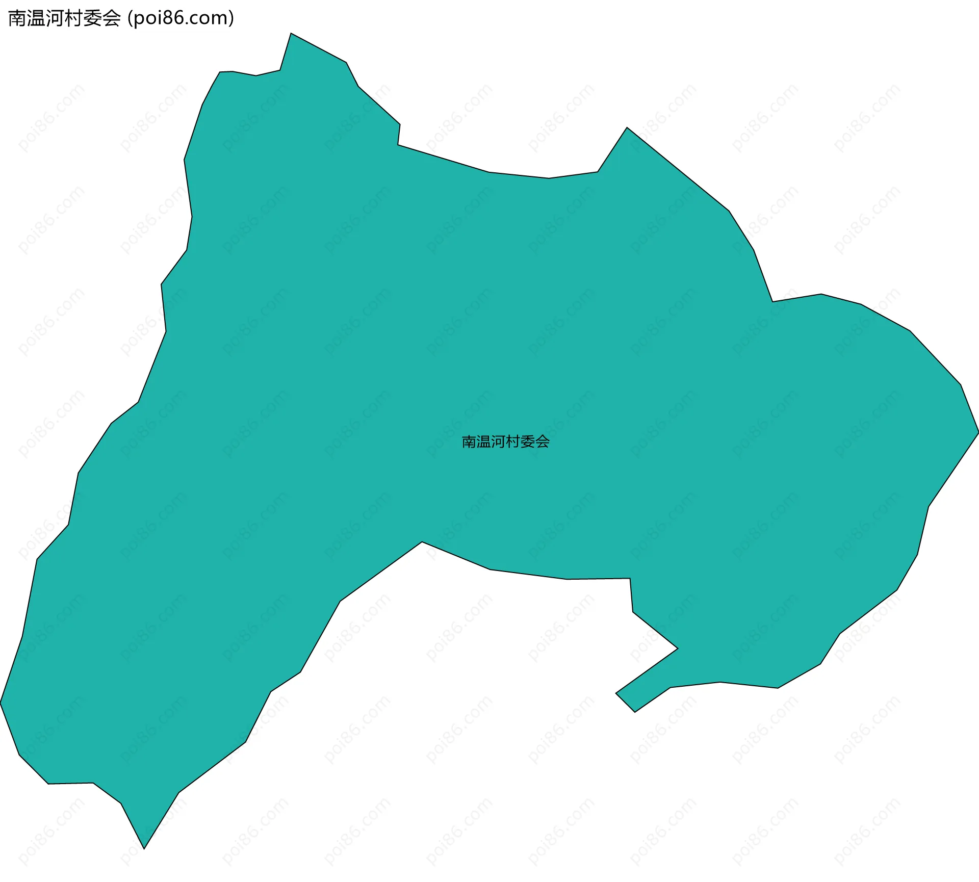 南温河村委会边界地图