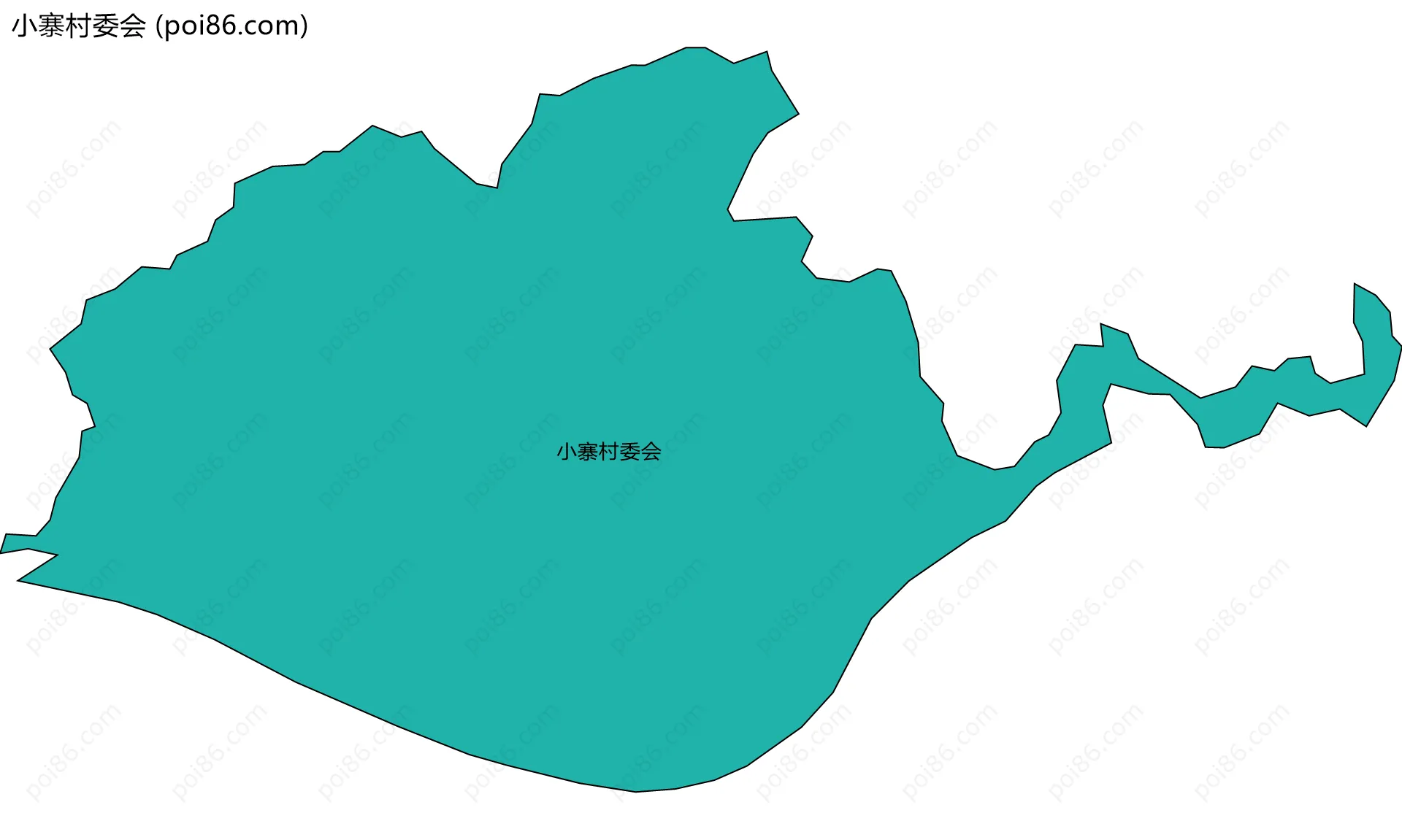 小寨村委会边界地图