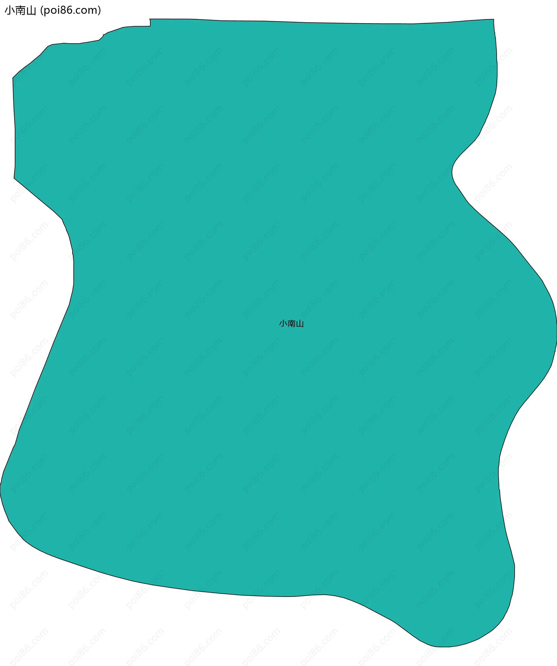 小南山边界地图