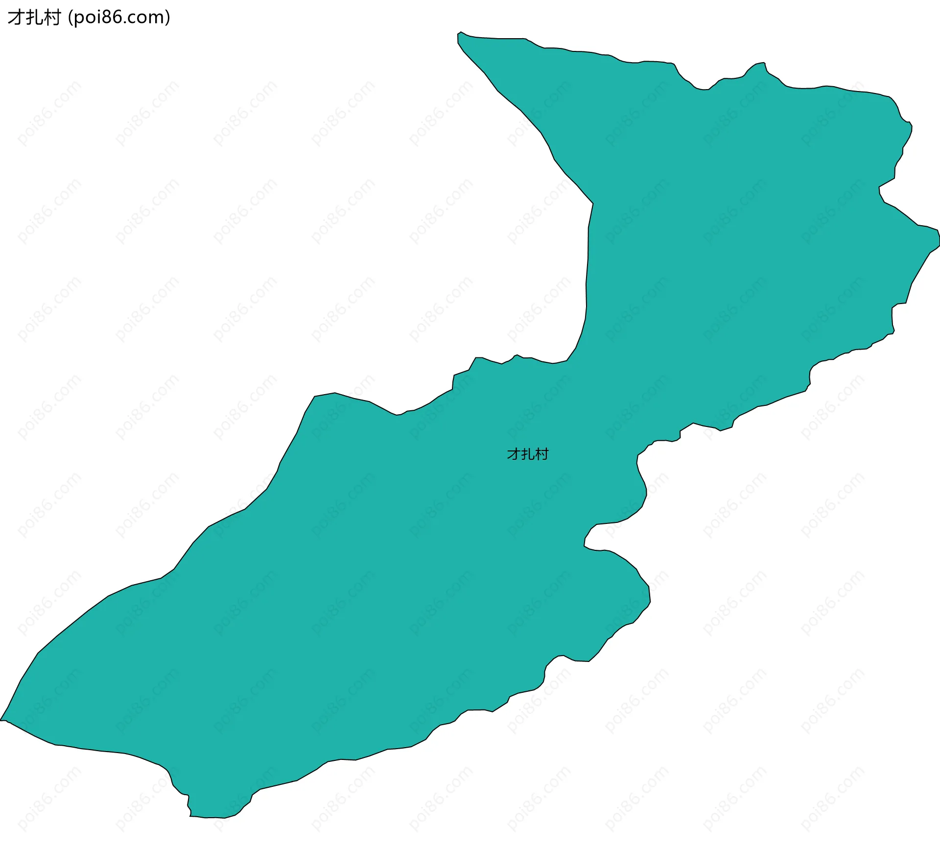 才扎村边界地图