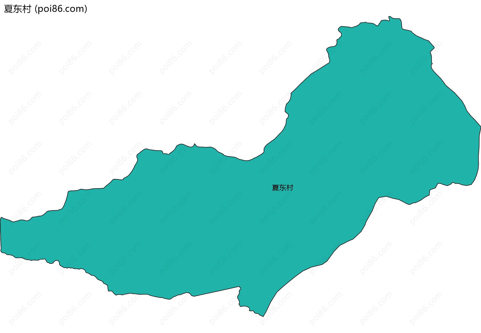 夏东村边界地图