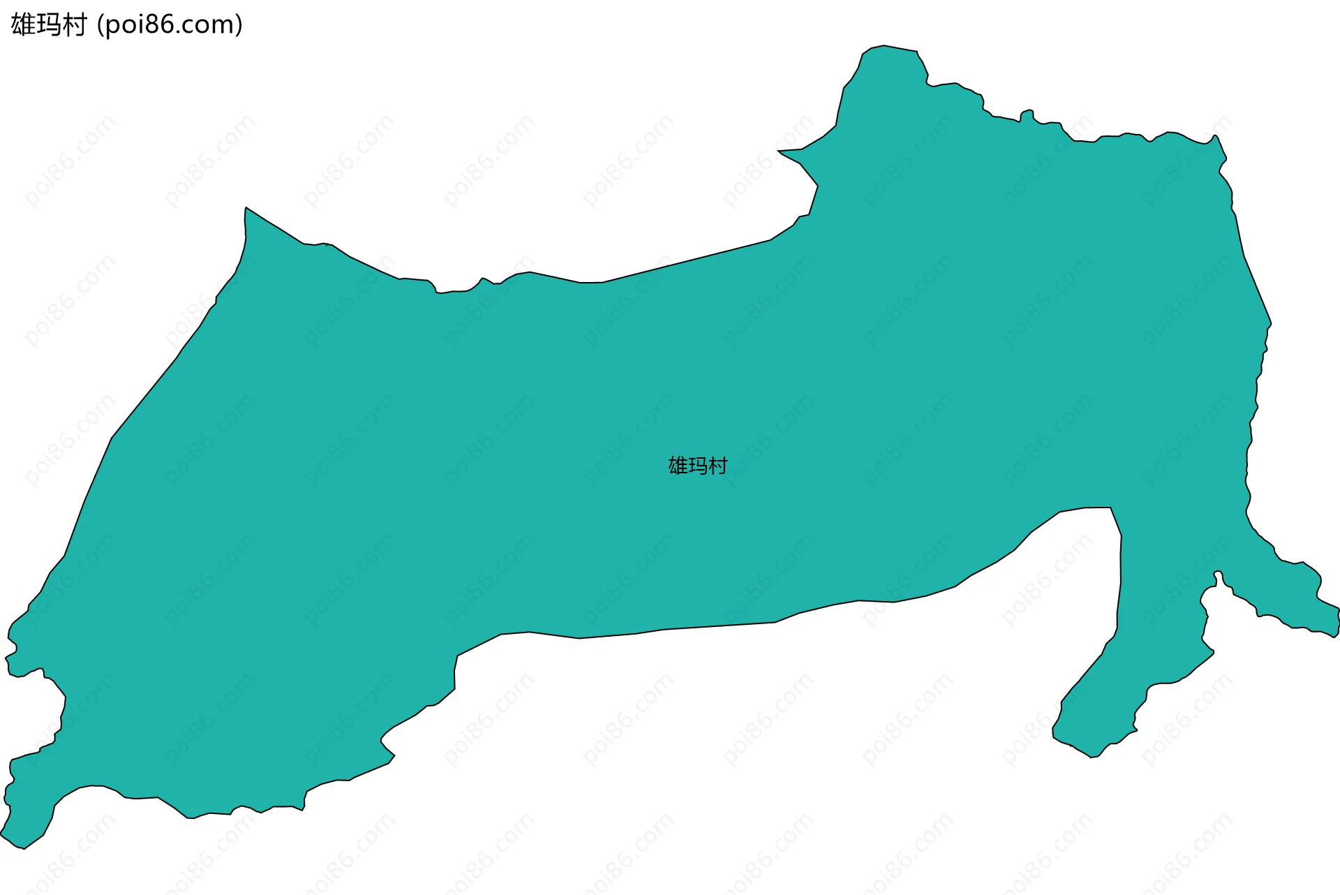 雄玛村边界地图