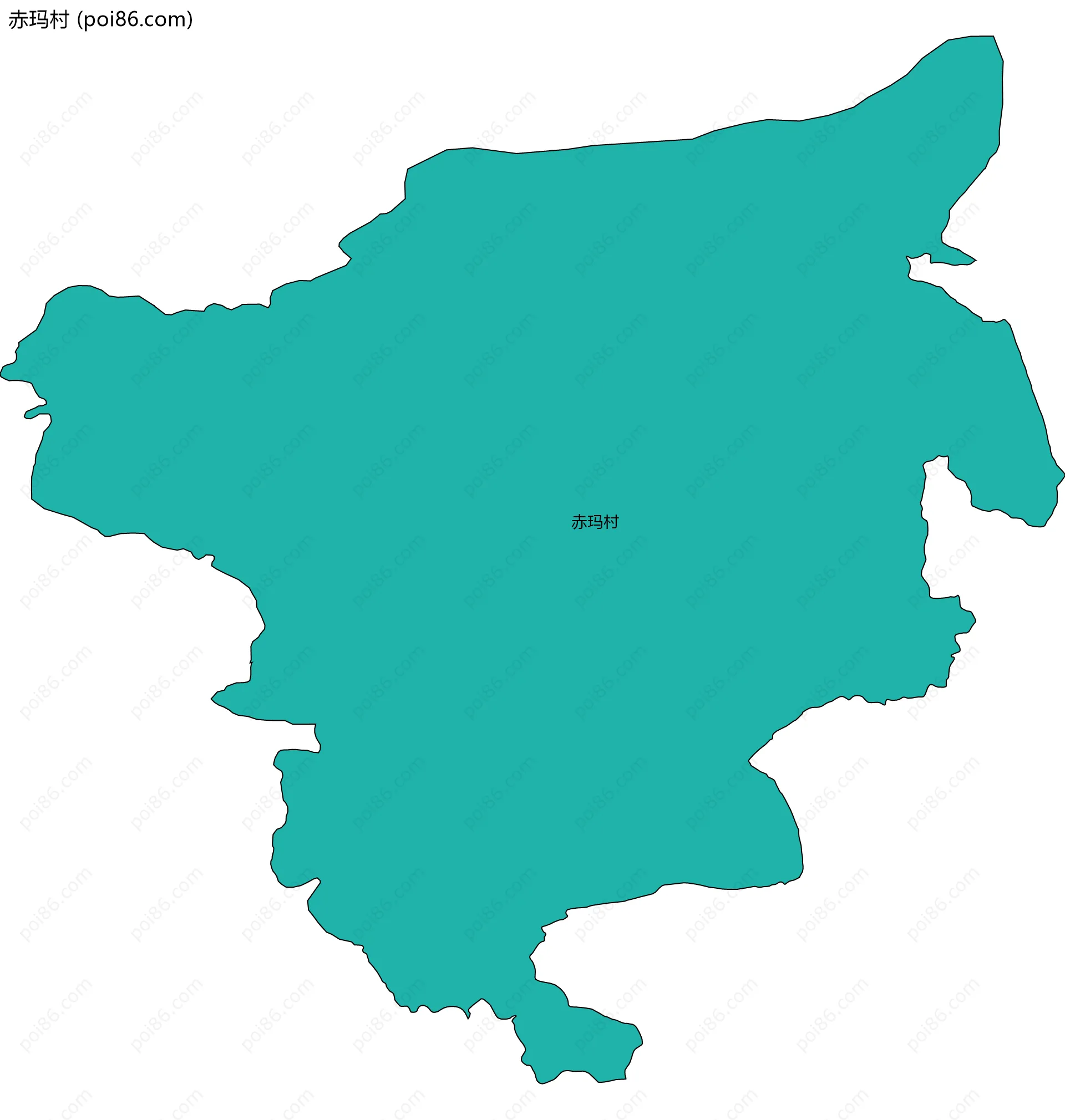 赤玛村边界地图