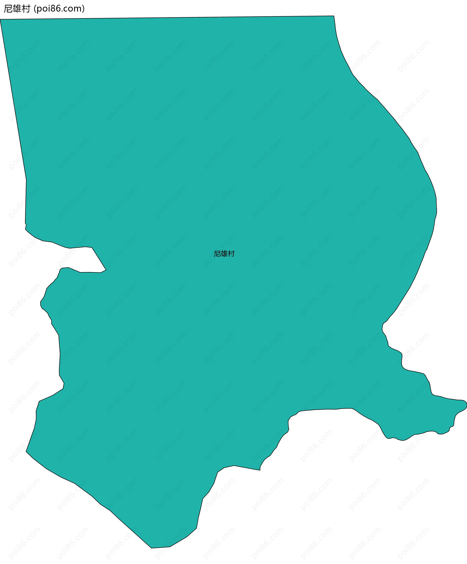 尼雄村边界地图