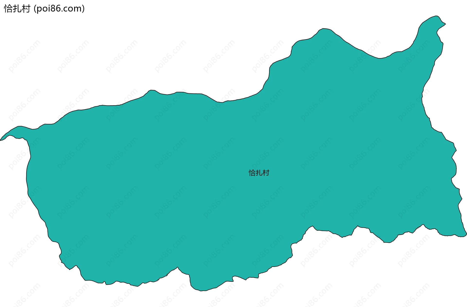 恰扎村边界地图