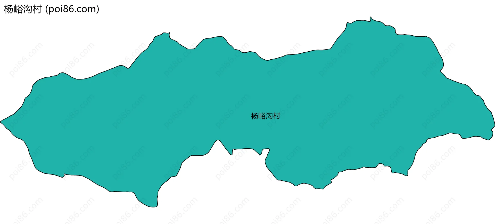 杨峪沟村边界地图