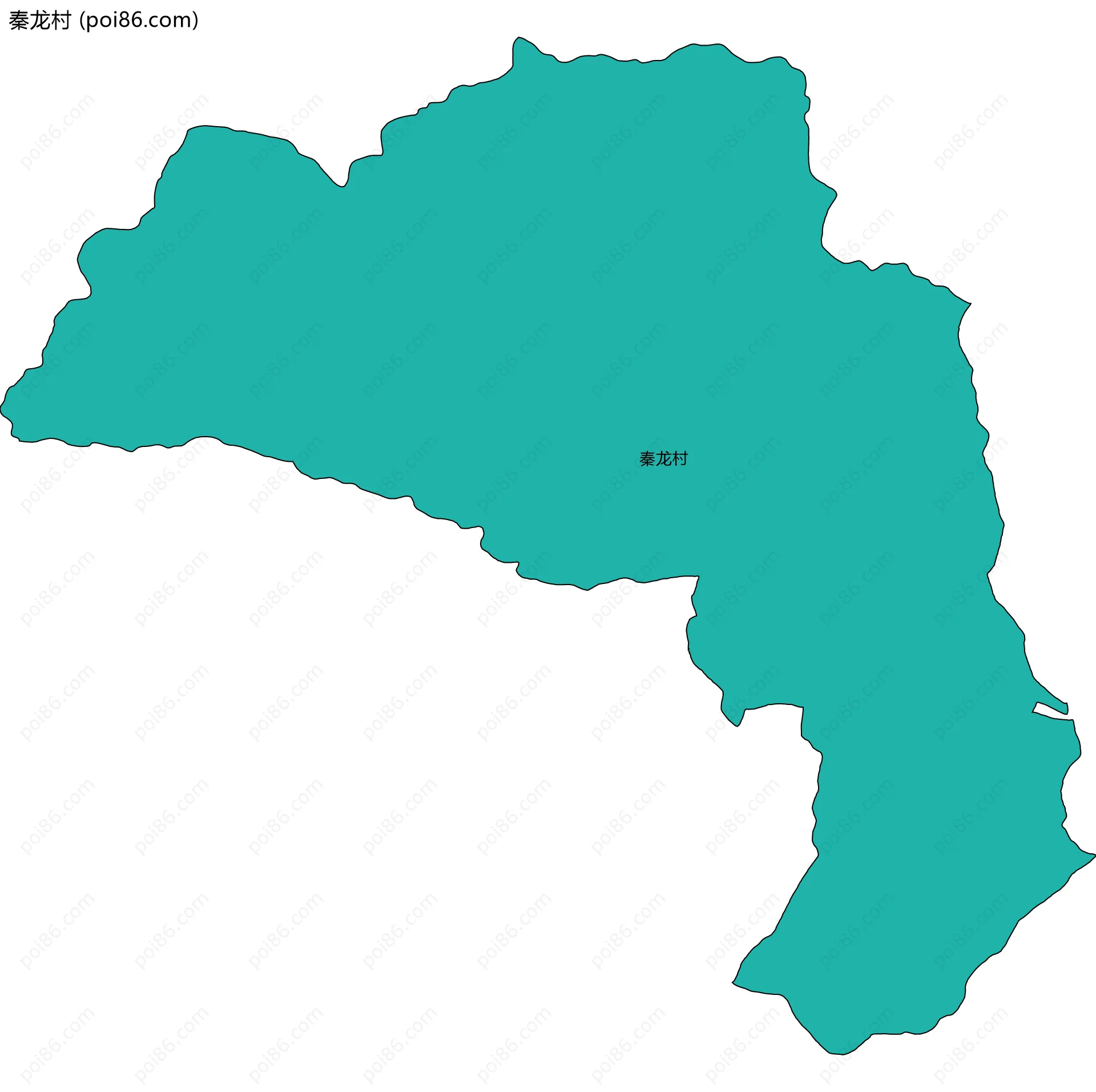 秦龙村边界地图