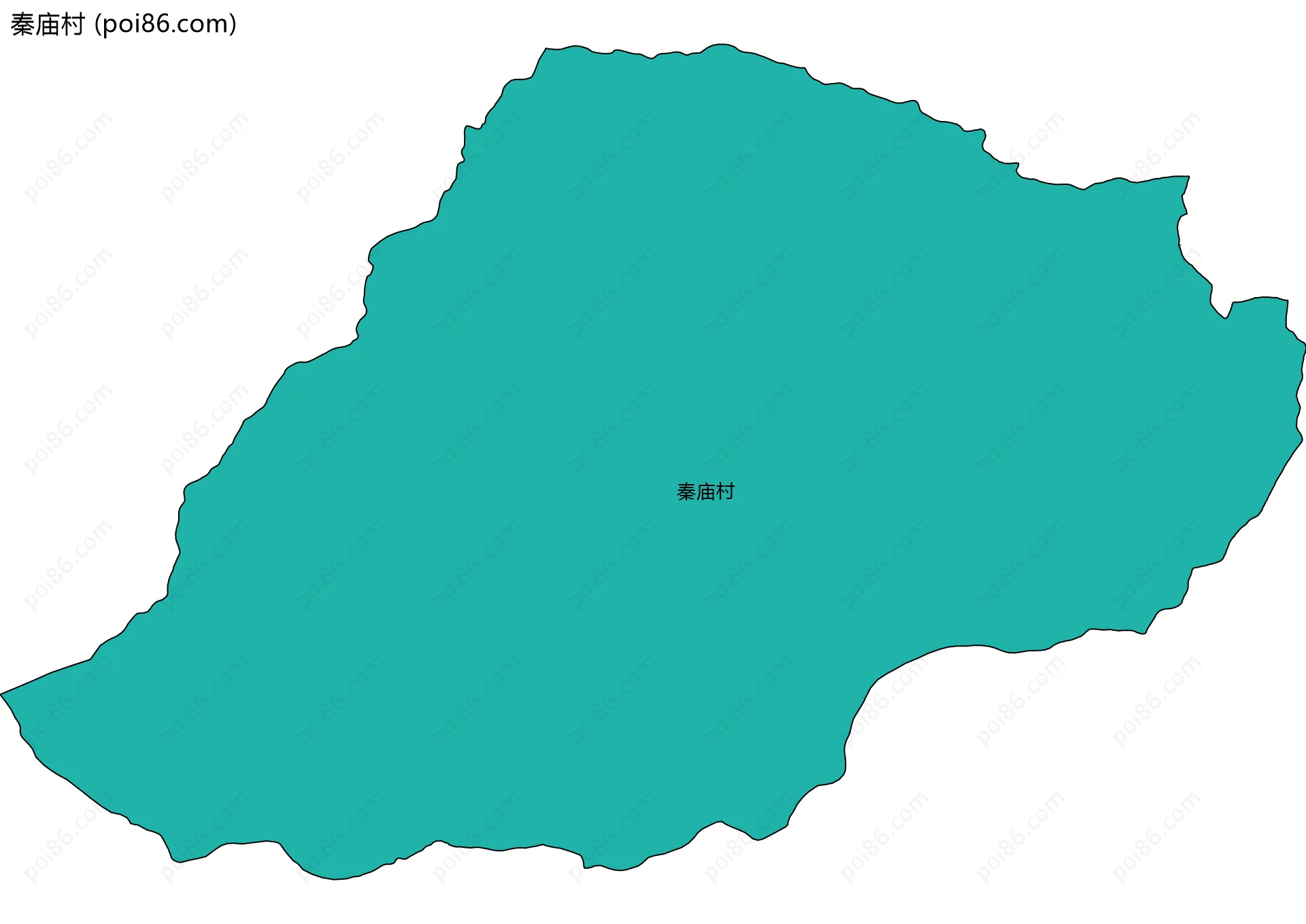 秦庙村边界地图
