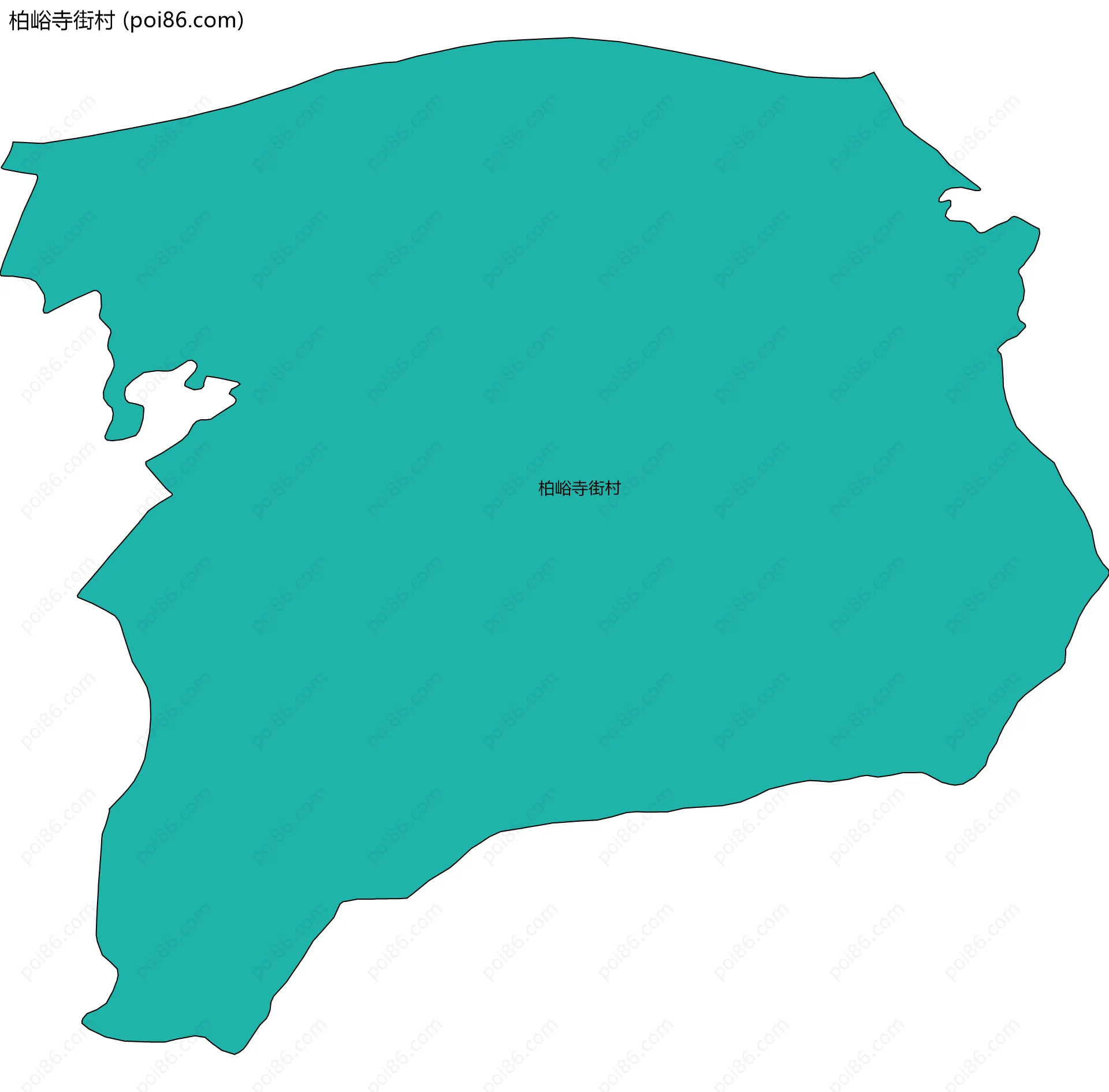 柏峪寺街村边界地图