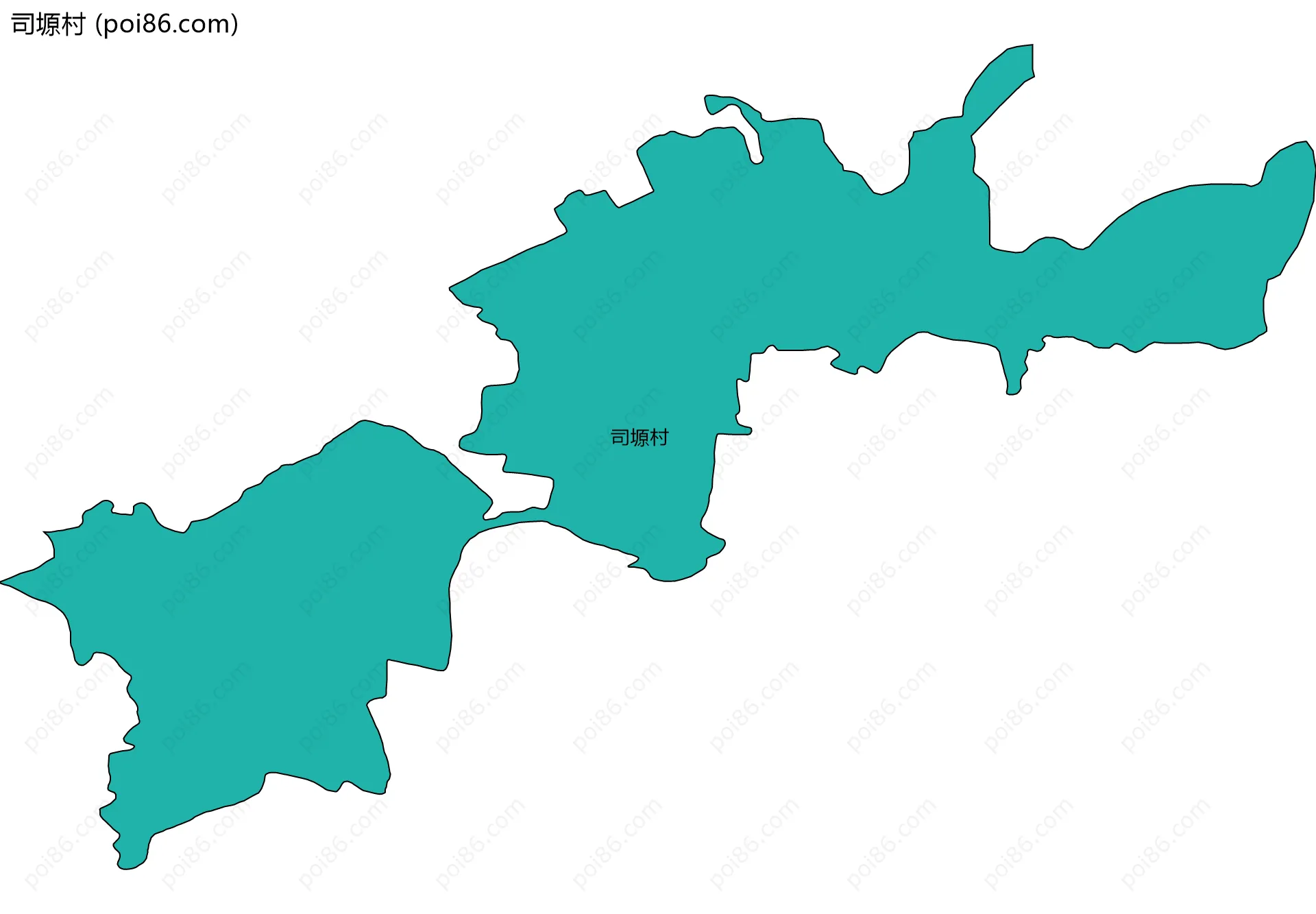 司塬村边界地图