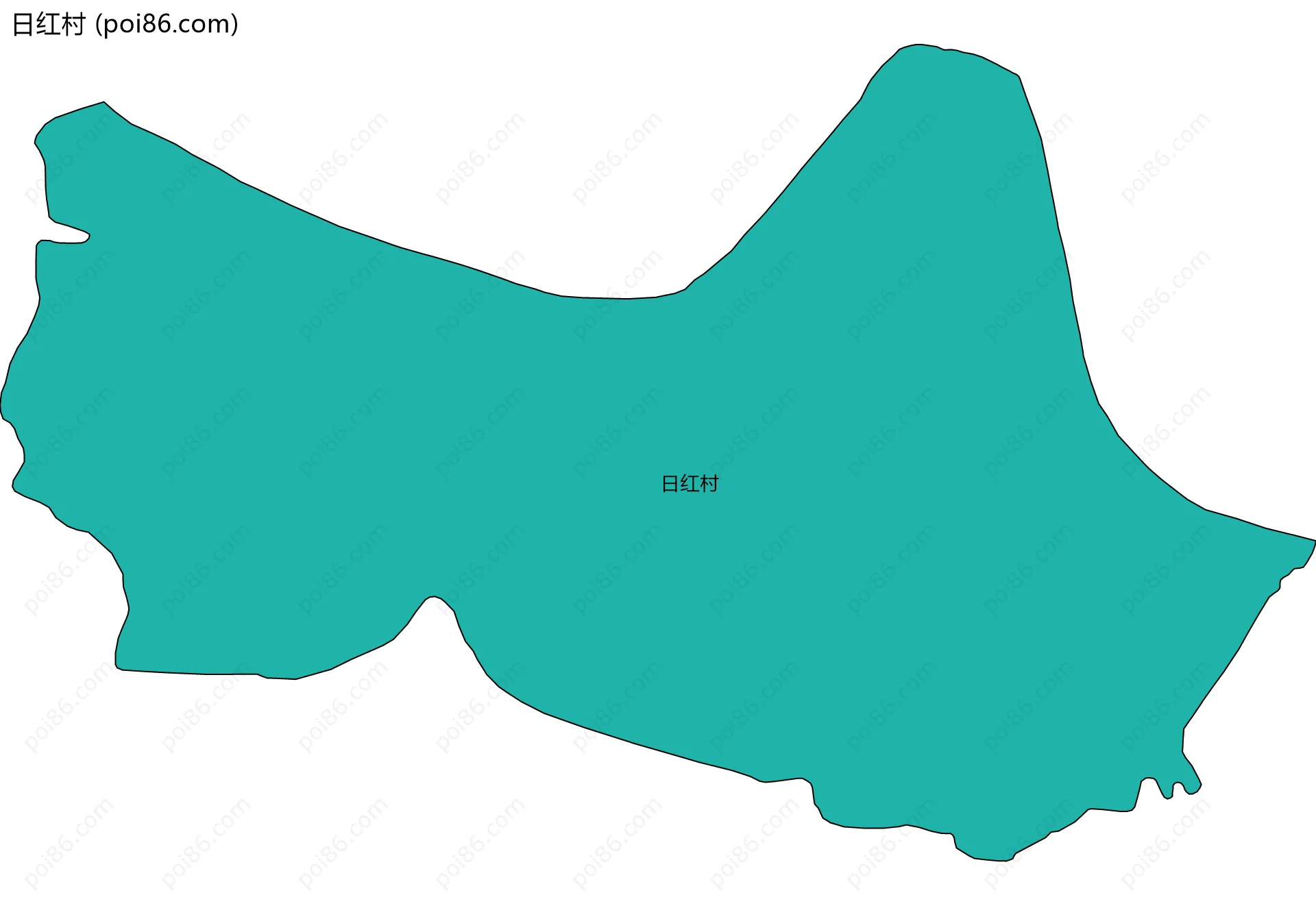 日红村边界地图