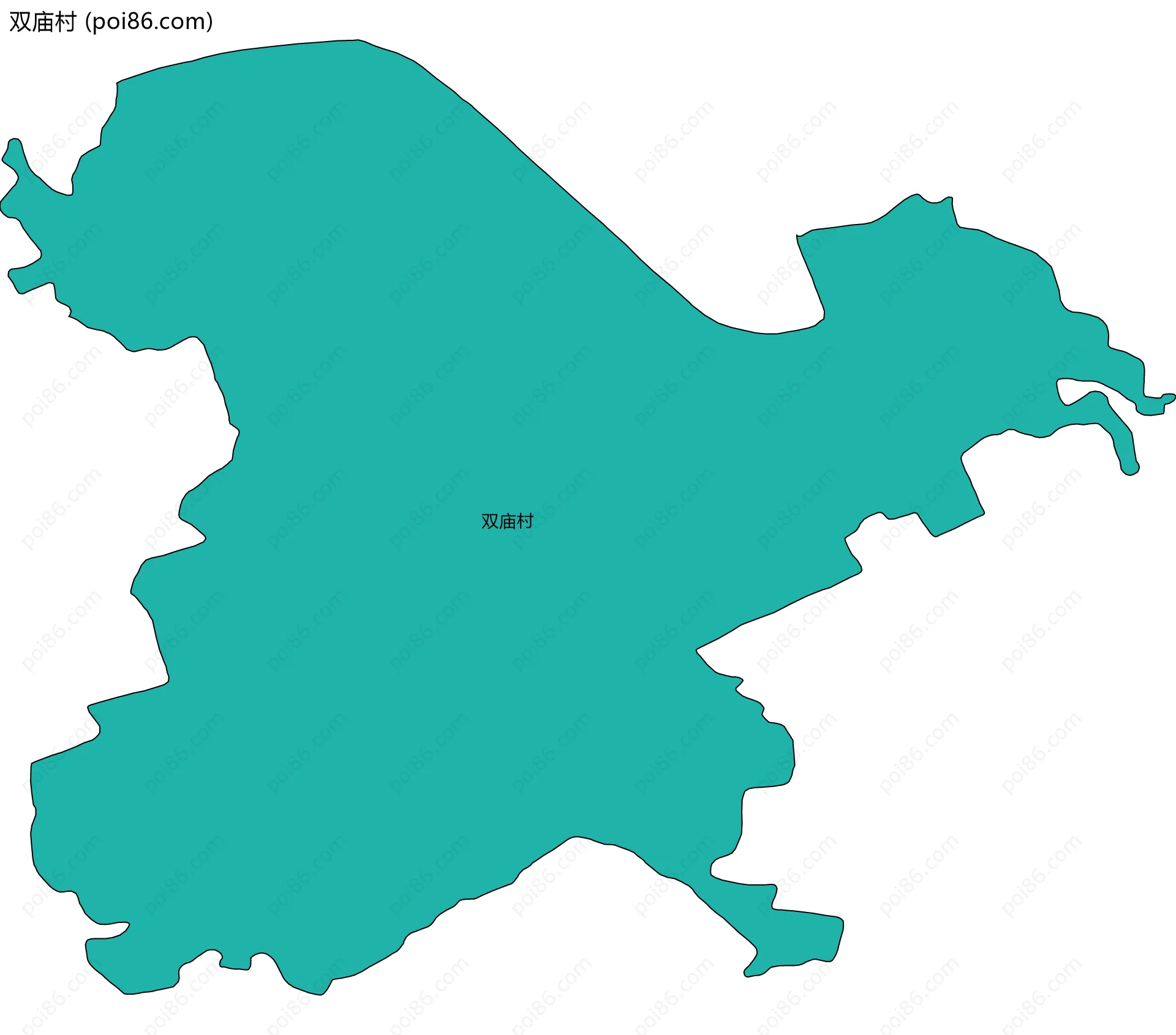 双庙村边界地图